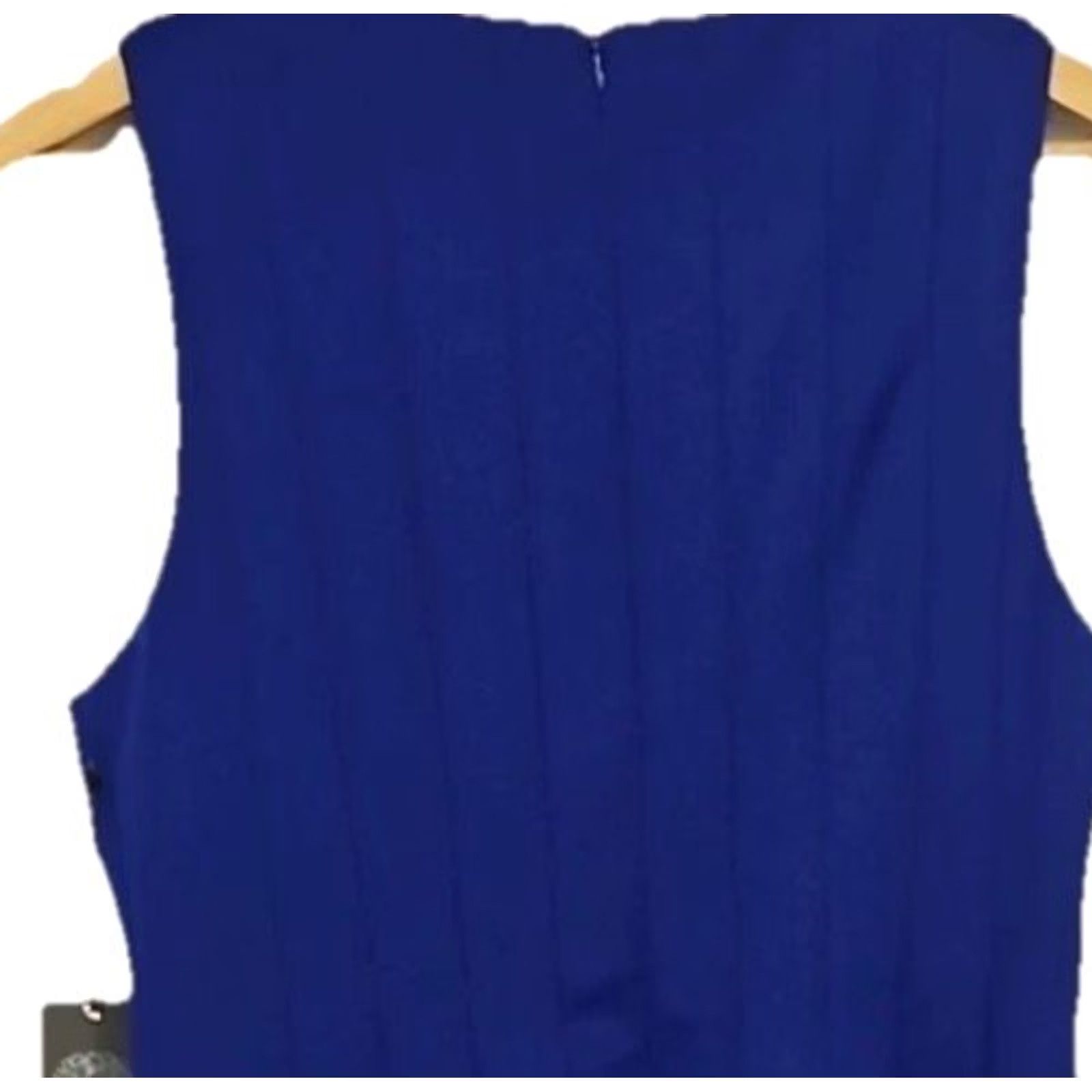 Vince Camuto Vince Camuto Royal Blue Fit & Flare Dress 12 NWT Cocktail Wedding Guest Stretch Size XL / US 12-14 / IT 48-50 - 6 Thumbnail