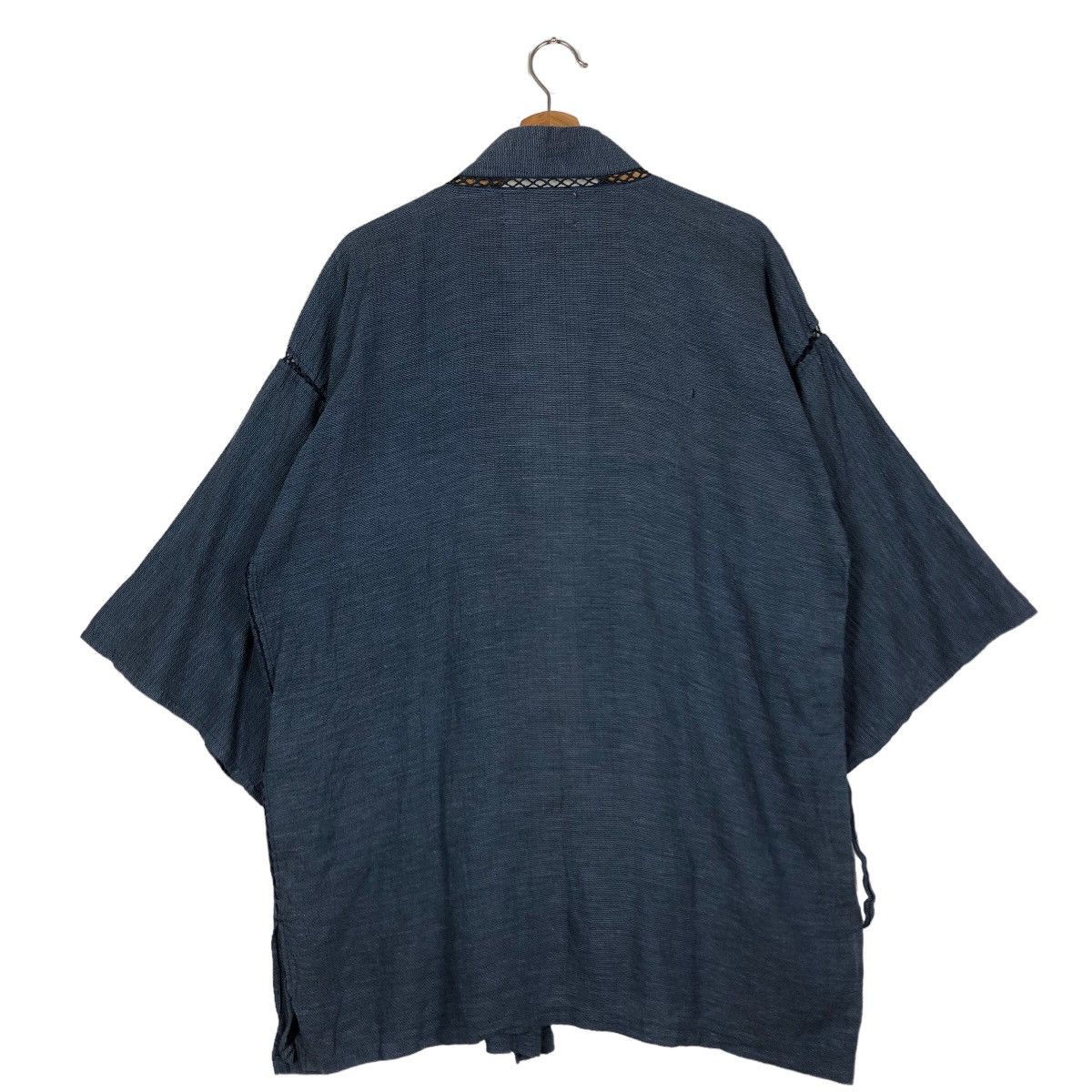 45rpm 🔥Vintage Traditional Japanese Kimono Japan Sisoko Blue Blue Size US L / EU 52-54 / 3 - 8 Thumbnail