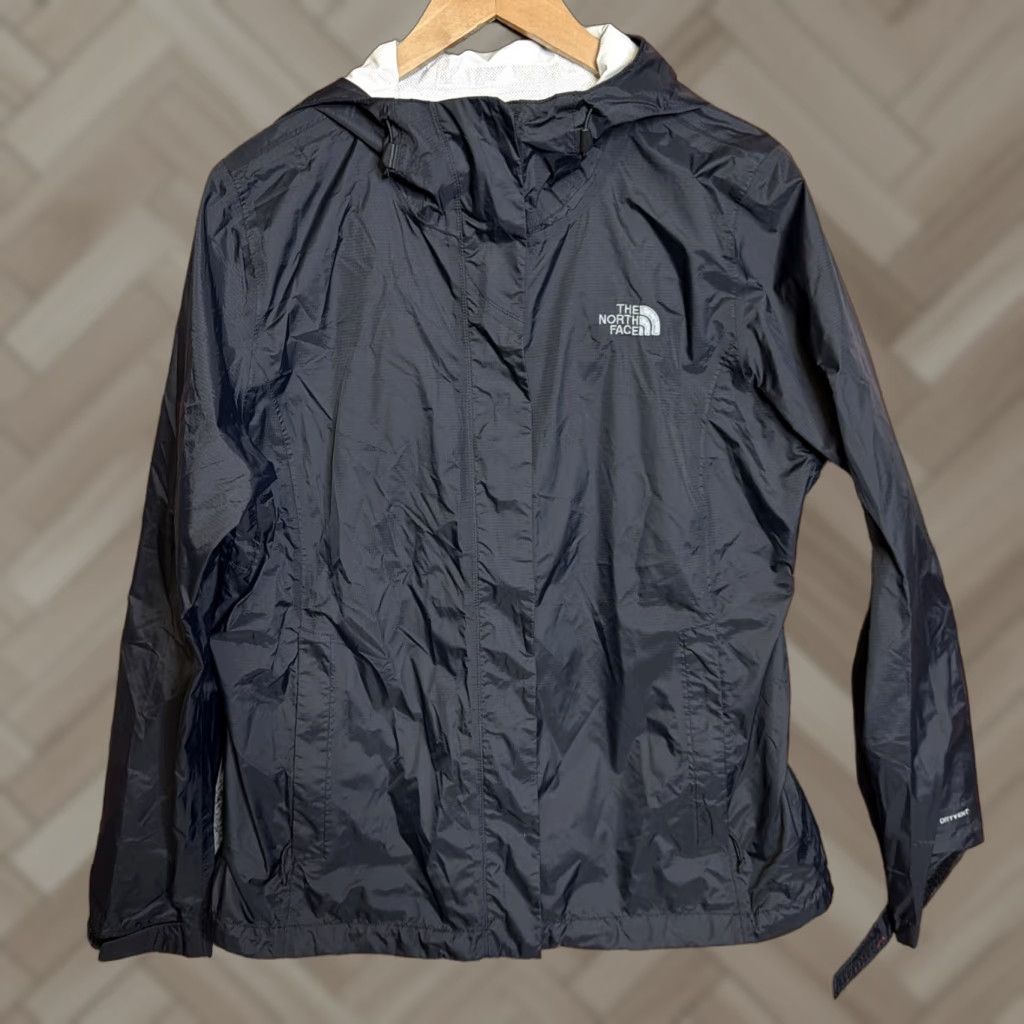 The North Face The North Face DryVent Windbreaker Jacket Womens Large Black Full Zip Hooded Size L / US 10 / IT 46 - 1 Thumbnail