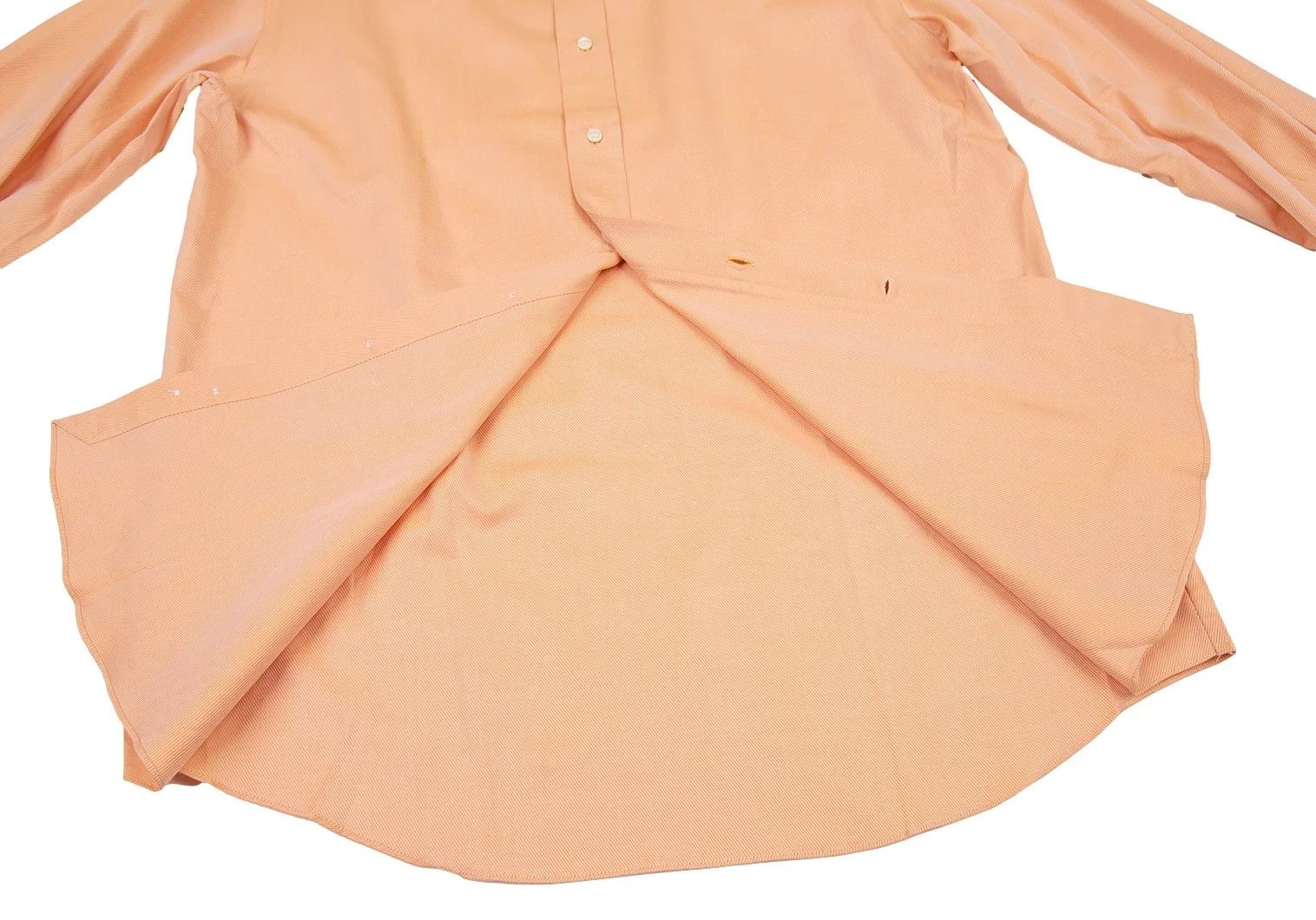 Dries Van Noten Cotton Double Cuff Long Sleeve Shirt in Light Orange Size US XXS / EU 40 - 8 Thumbnail