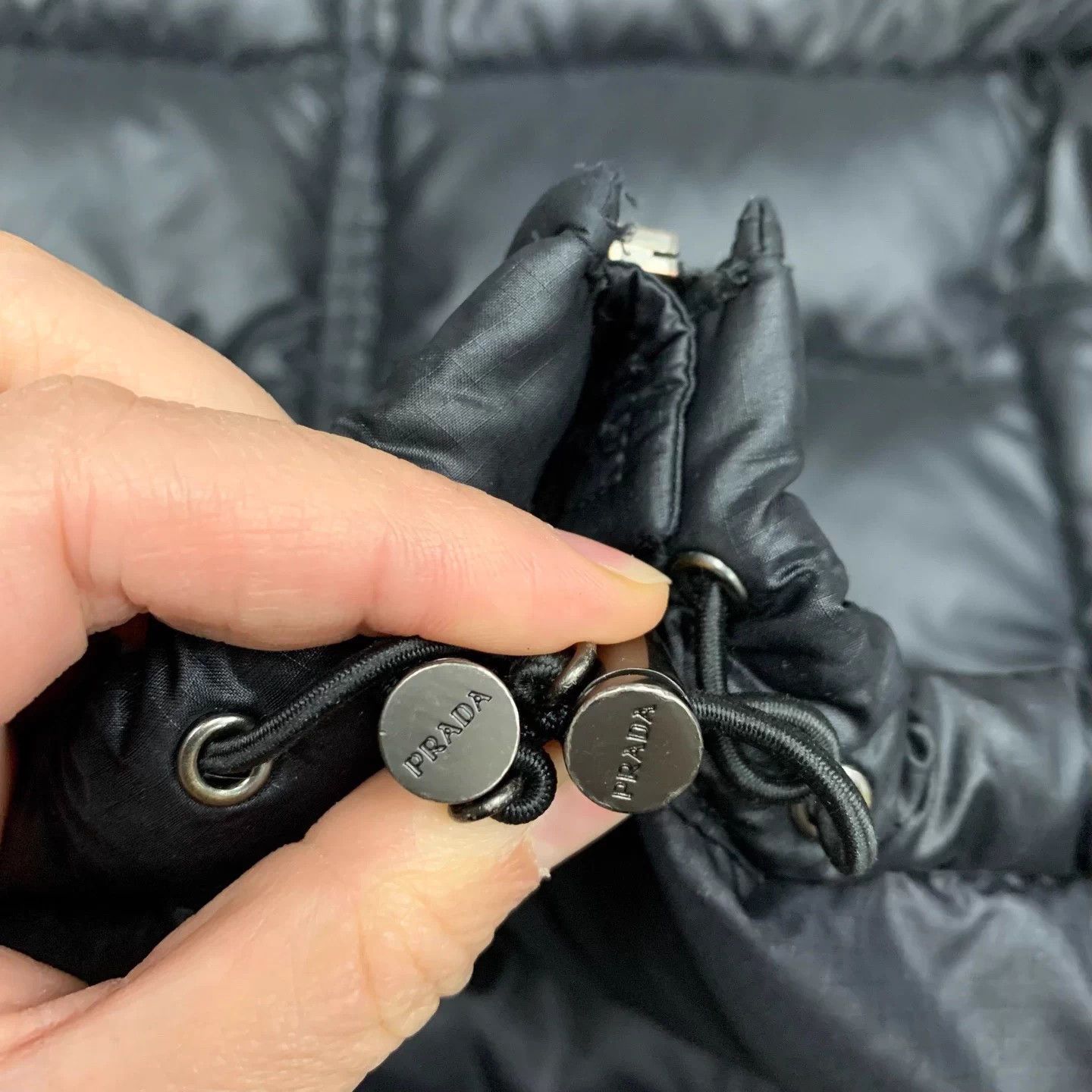 Prada PRADA Black Triangle Logo Puffer Jacket EU52 Size US L / EU 52-54 / 3 - 8 Thumbnail