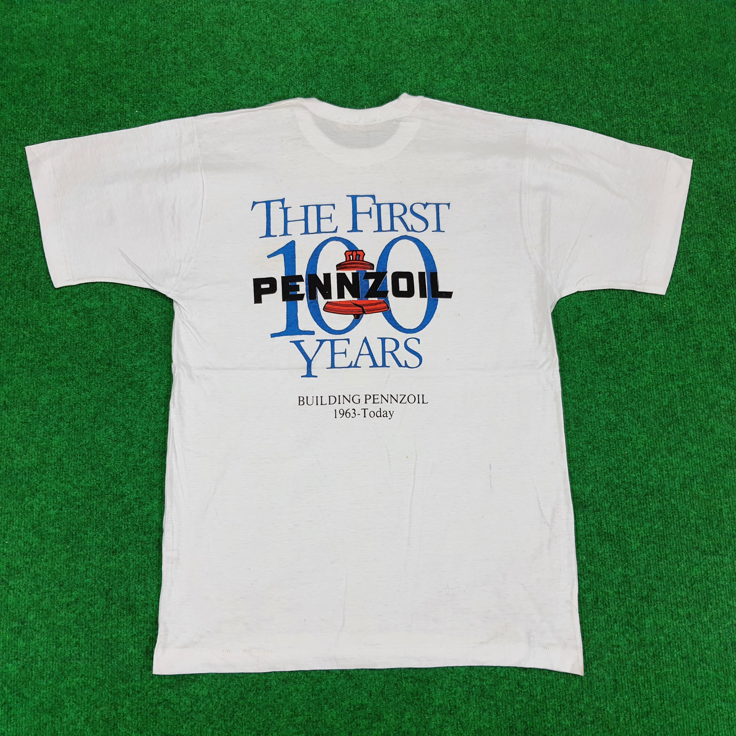 Vintage 100 Years Pennzoil Safe Lubrication T-shirt