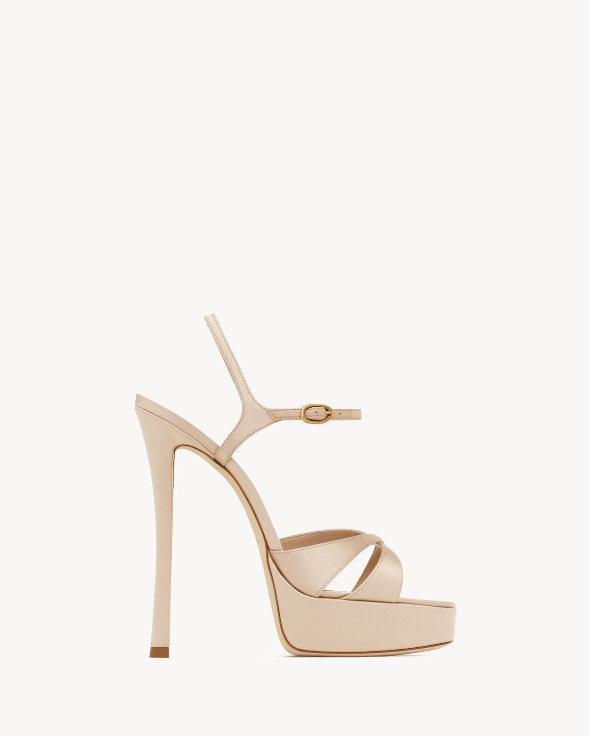 Saint Laurent Paris o1bcso1str0226 Debbie Platform Sandals in Pink Size US 6 / IT 36 - 1 Thumbnail