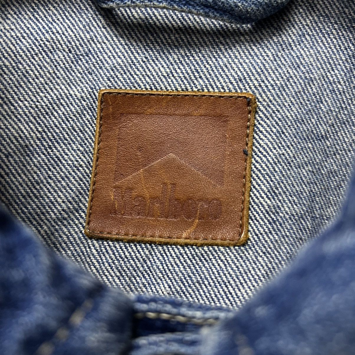 Marlboro × Vintage Vintage Marlboro Denim Jacket with sweater sleeve y2k Size US XL / EU 56 / 4 - 14 Thumbnail