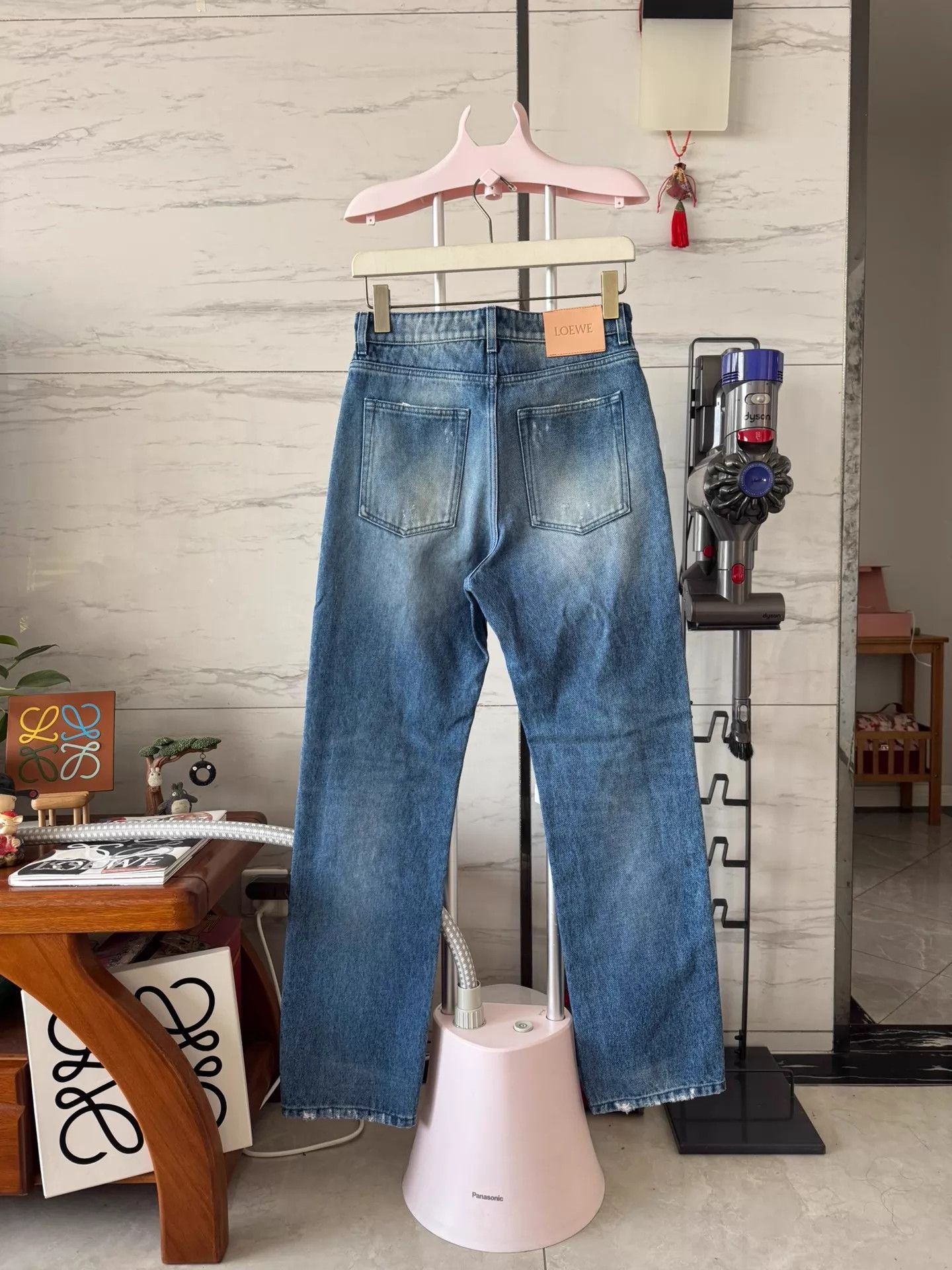 Loewe LOEWE SS25 Distressed Straight Denim Pants Men's Size US 30 / EU 46 - 2 Thumbnail