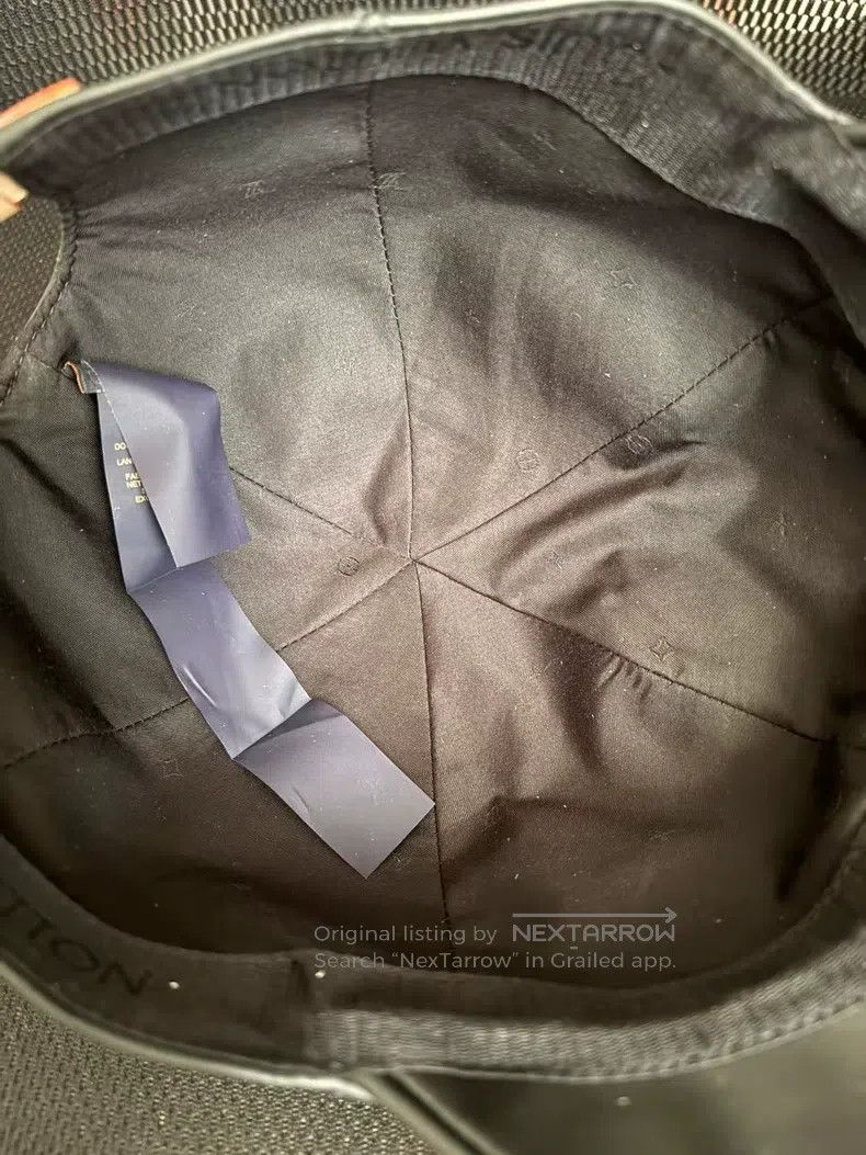 Louis Vuitton Louis Vuitton Black presbyopic embossed cowhide baseball c Size ONE SIZE - 3 Thumbnail