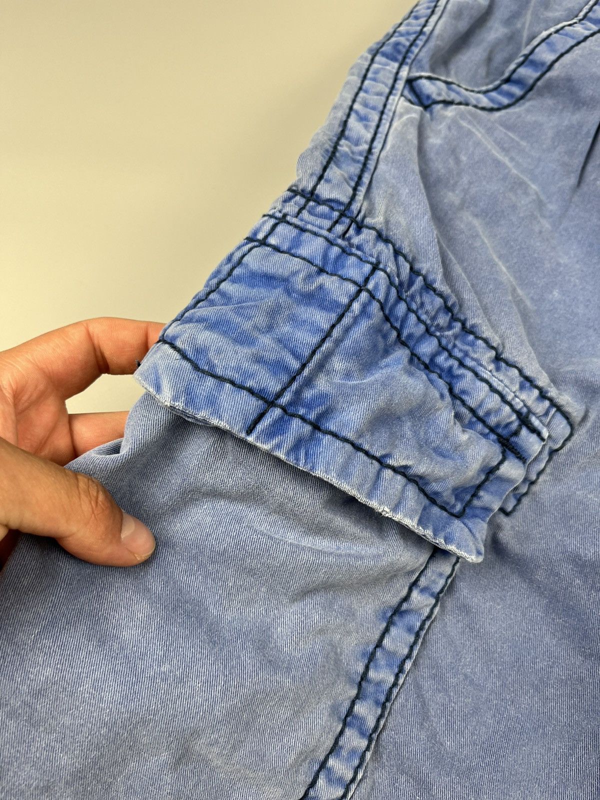 Japanese Brand × True Religion Vintage TRUE RELIGION Faded Distressed Cargo Y2K Shorts Size US 34 / EU 50 - 11 Thumbnail