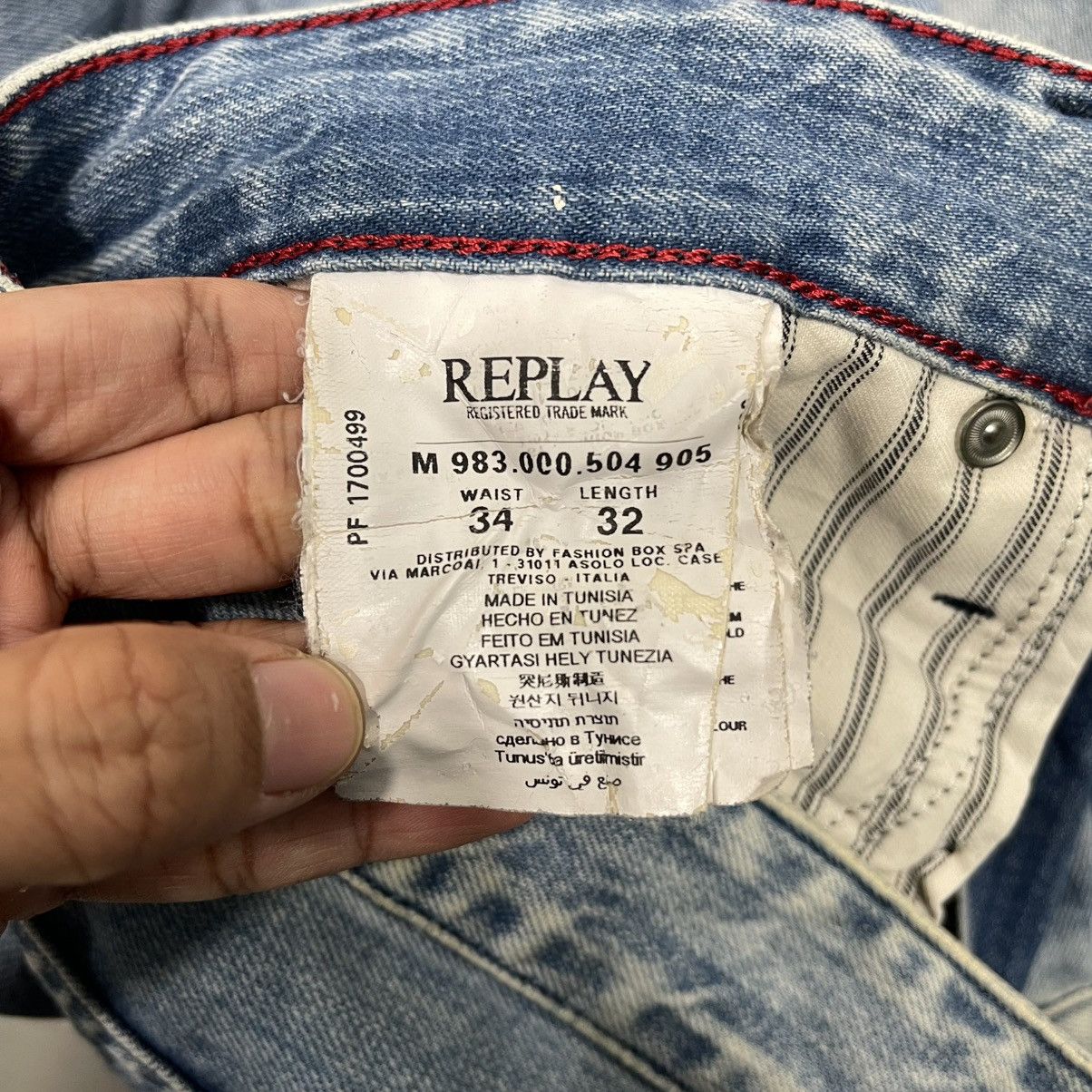 Replay Replay Distressed Zipper Fly Jeans W 36 Size US 36 / EU 52 - 21 Thumbnail