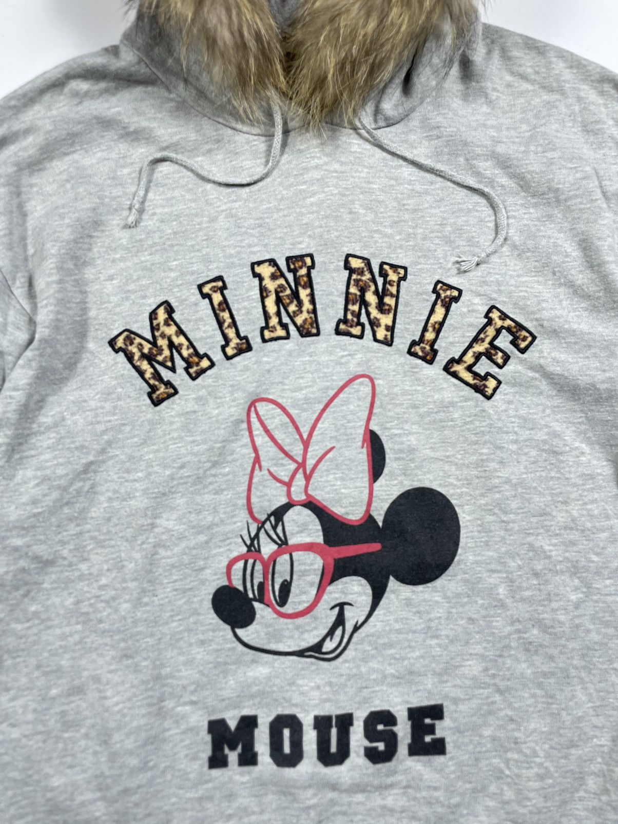 Japanese Brand Disney Minni Mouse found leopad fur hoodie ifsixstyled Size L / US 10 / IT 46 - 3 Thumbnail