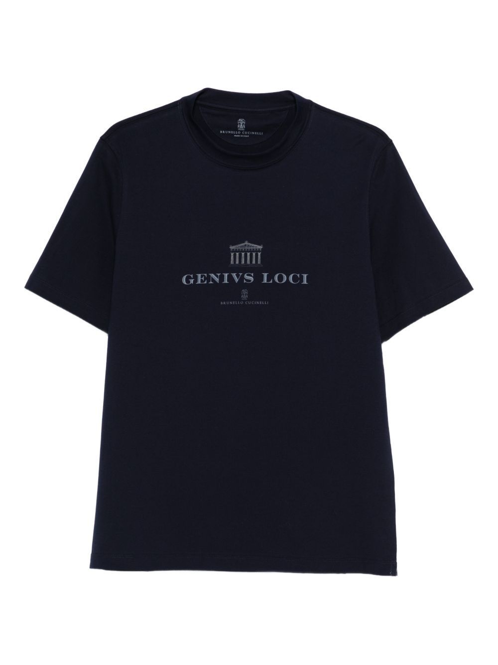 Brunello Cucinelli LOGO COTTON T-SHIRT Size US M / EU 48-50 / 2 - 1 Thumbnail