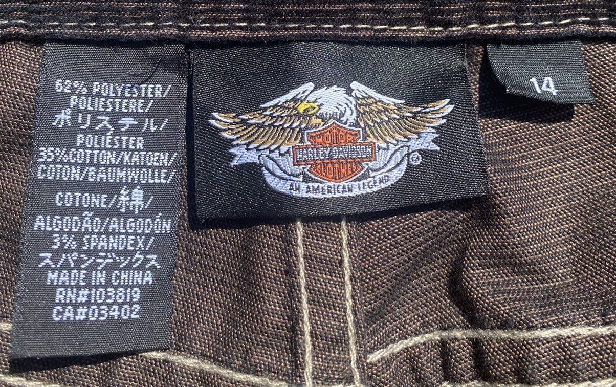 Harley Davidson Harley Davidson Black Corduroy Flare Pants 35” Waist Size 35" - 6 Thumbnail