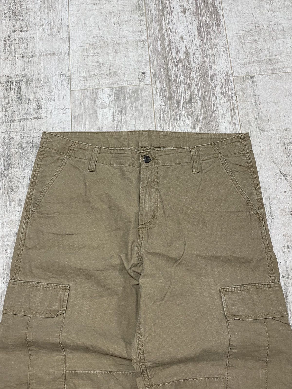 Carhartt × Vintage 👀VINTAGE CARHARTT WIP REGULAR CARGO PANTS BEIGE Size US 34 / EU 50 - 5 Thumbnail