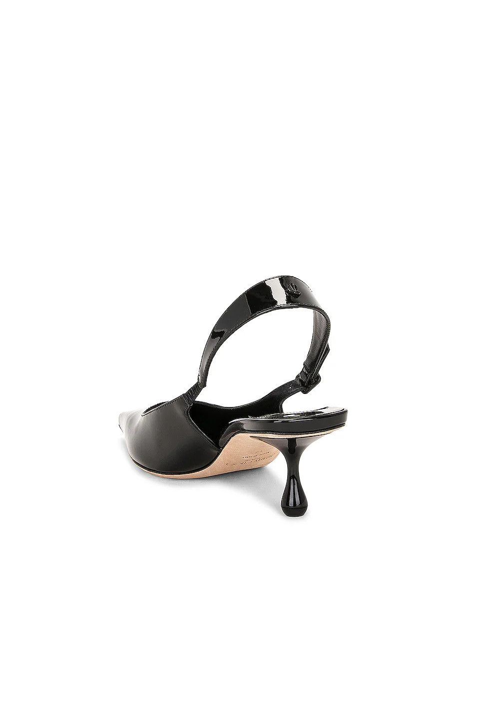Jimmy Choo o1s22i1n1024 Amel 50 Slingback Pumps in Black Size US 10 / IT 40 - 3 Thumbnail