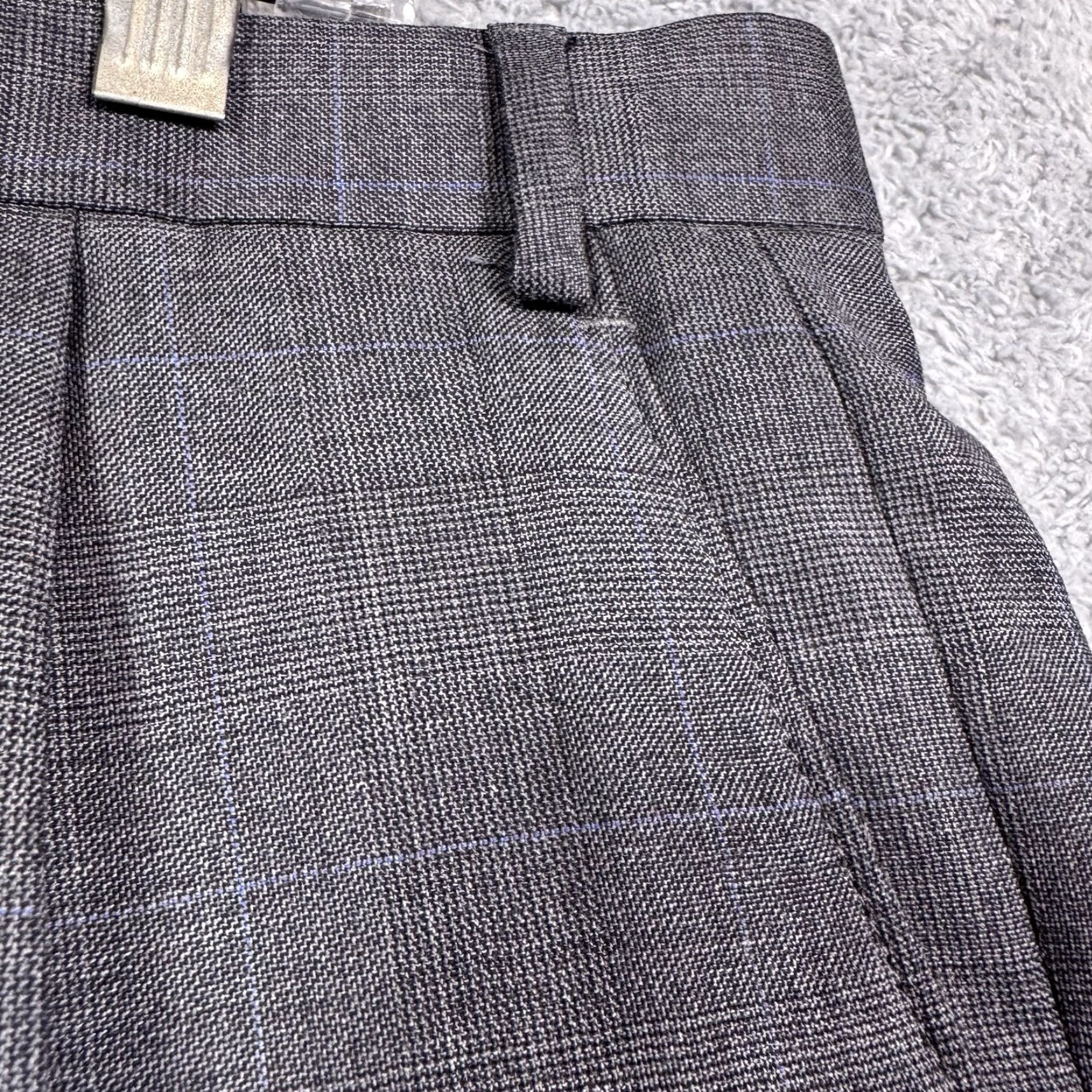 Ralph Lauren VINTAGE Lauren Ralph Lauren Pants Mens 45x36 Unhemmed 100% Wool Dress Slacks Windowpane Size US 44 / EU 60 - 2 Thumbnail