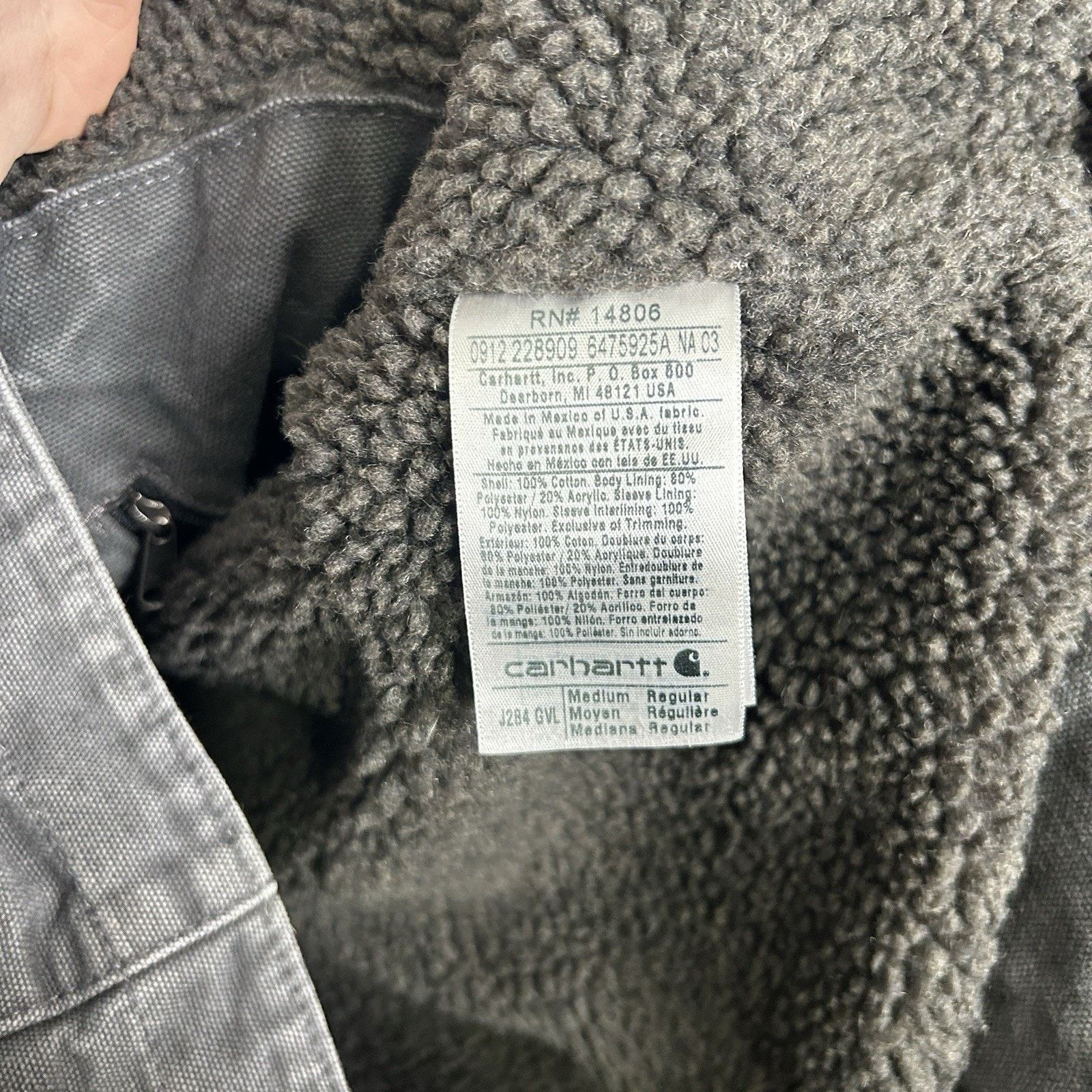 Carhartt Y2K Carhartt Sherpa-Lined Multi-Pocket Jacket “Gravel” J284 Size US M / EU 48-50 / 2 - 13 Thumbnail
