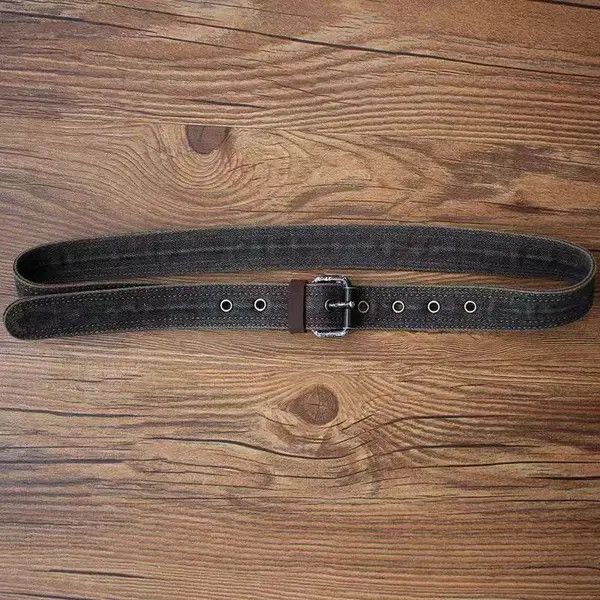 Japanese Brand Kayama x Akane Street Vintage 47 Inch Wide Denim Belt Size ONE SIZE - 4 Thumbnail