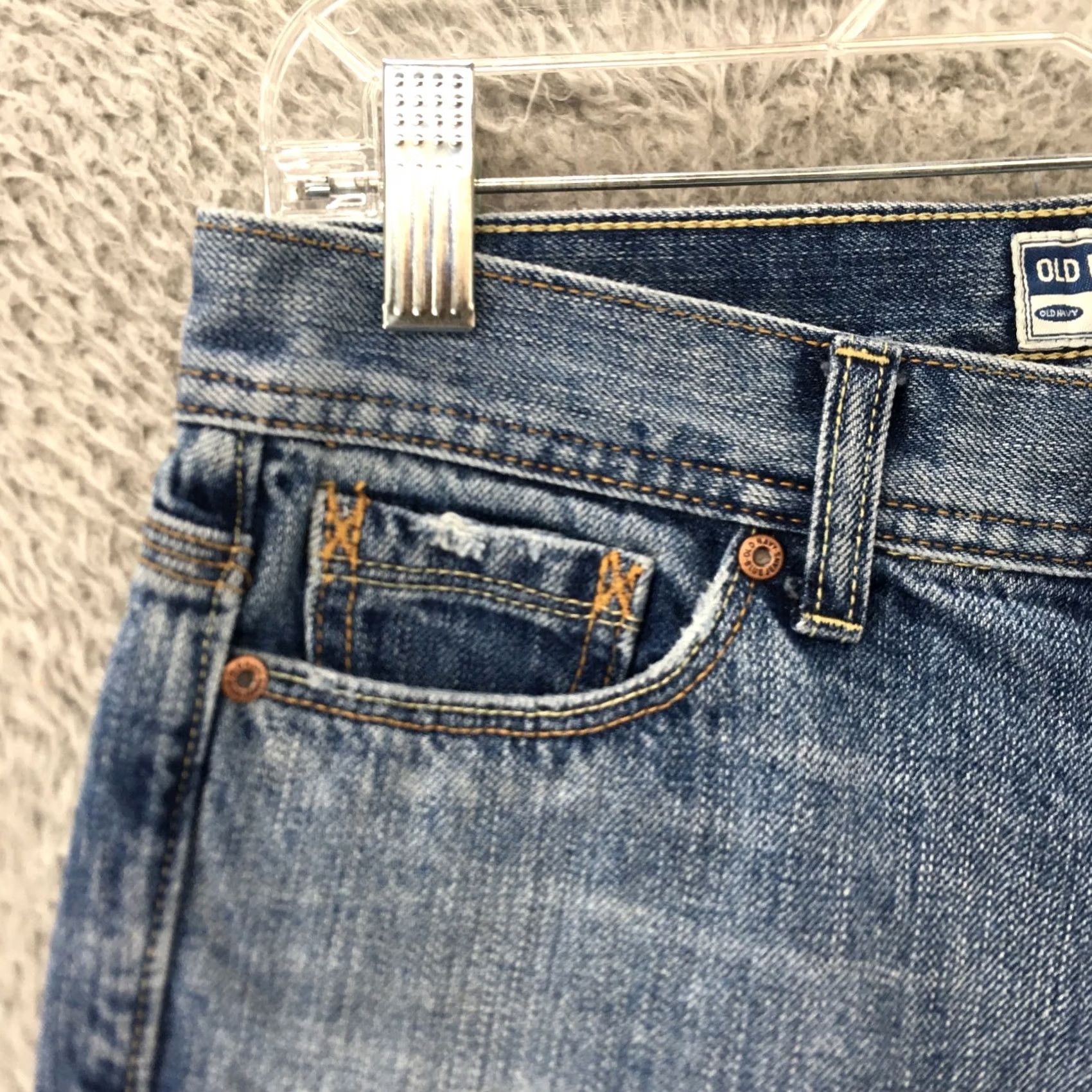 Old Navy Old Navy Jeans Womens 29x24.5 Blue Denim Zip Fly Straight Low Waist Straight Jeans Womens Blue Denim Zip Fly 29x24.5 Regular Modern Classic Mens? Size 29" - 3 Thumbnail