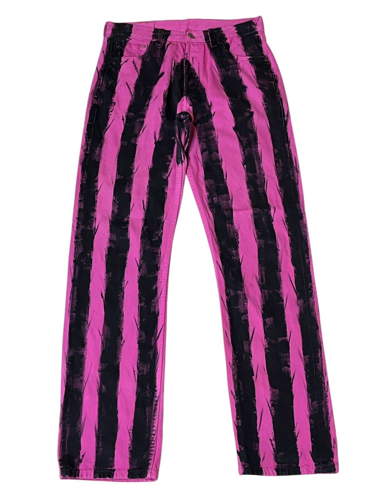 Levi's VINTAGE 90s LEVI’S 501 CUSTOM PRISONER INSPIRED ROBINS JEANS Size US 29 - 1 Thumbnail