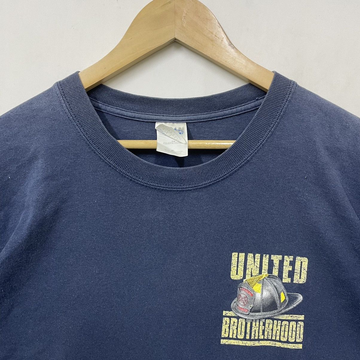 American Stitch Vintage 2002 The Brotherhood Real Family Fire Fighter Size US XL / EU 56 / 4 - 3 Thumbnail