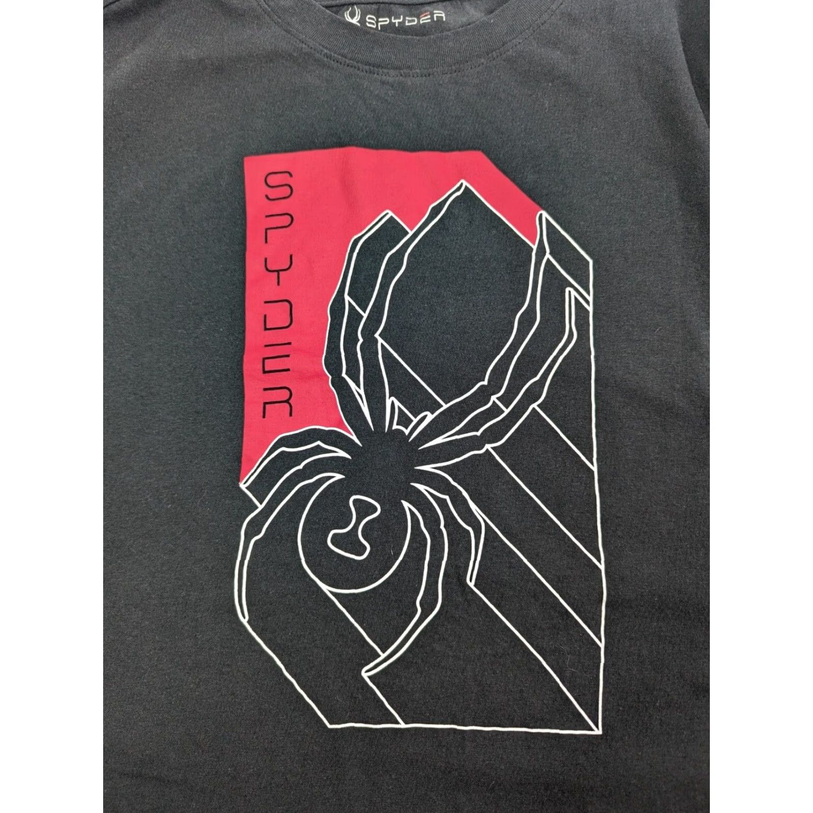 Spyder Spyder T-Shirt XL Black Logo Graphic Outdoor Short Sleeve Men Modern Wearable Shirt Size US XL / EU 56 / 4 - 3 Thumbnail
