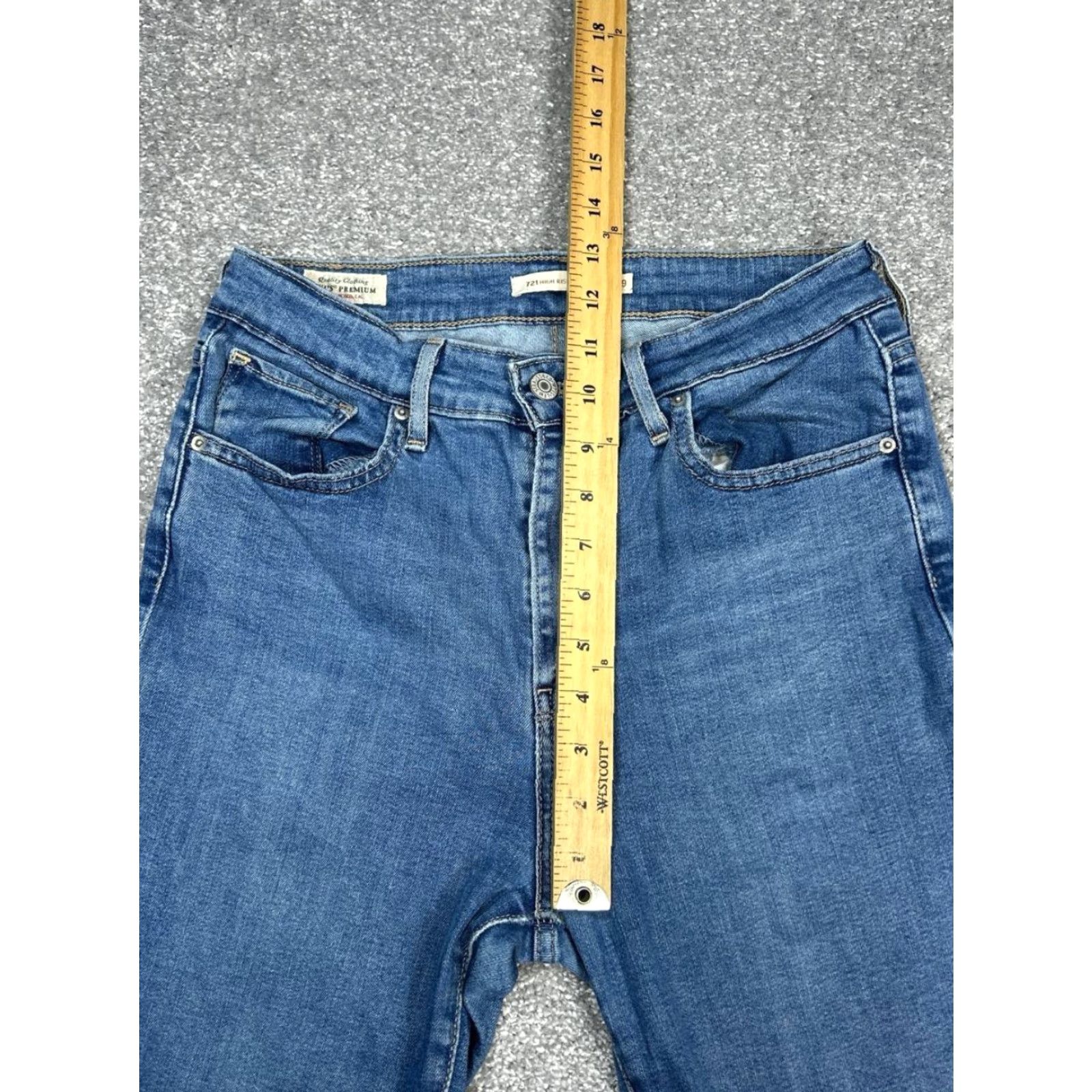 Levi's Levi's 721 Skinny Jeans Women's 29 Blue Denim Stretch High Rise 27x31 Casual Size 27" / US 4 / IT 40 - 4 Thumbnail
