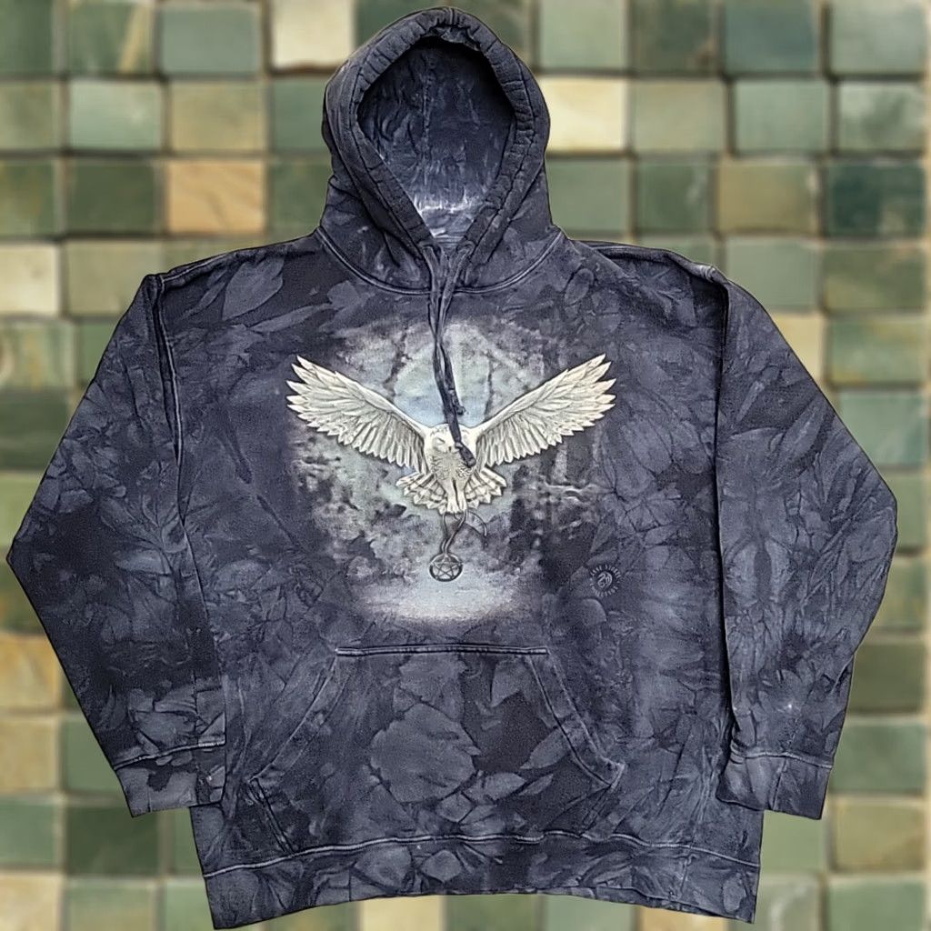The Mountain VINTAGE The Mountain Hoodie Mens XXL Blue Fleece Snowy Owl Nature Outdoor Tie Dye Gorp Size US XXL / EU 58 / 5 - 1 Thumbnail