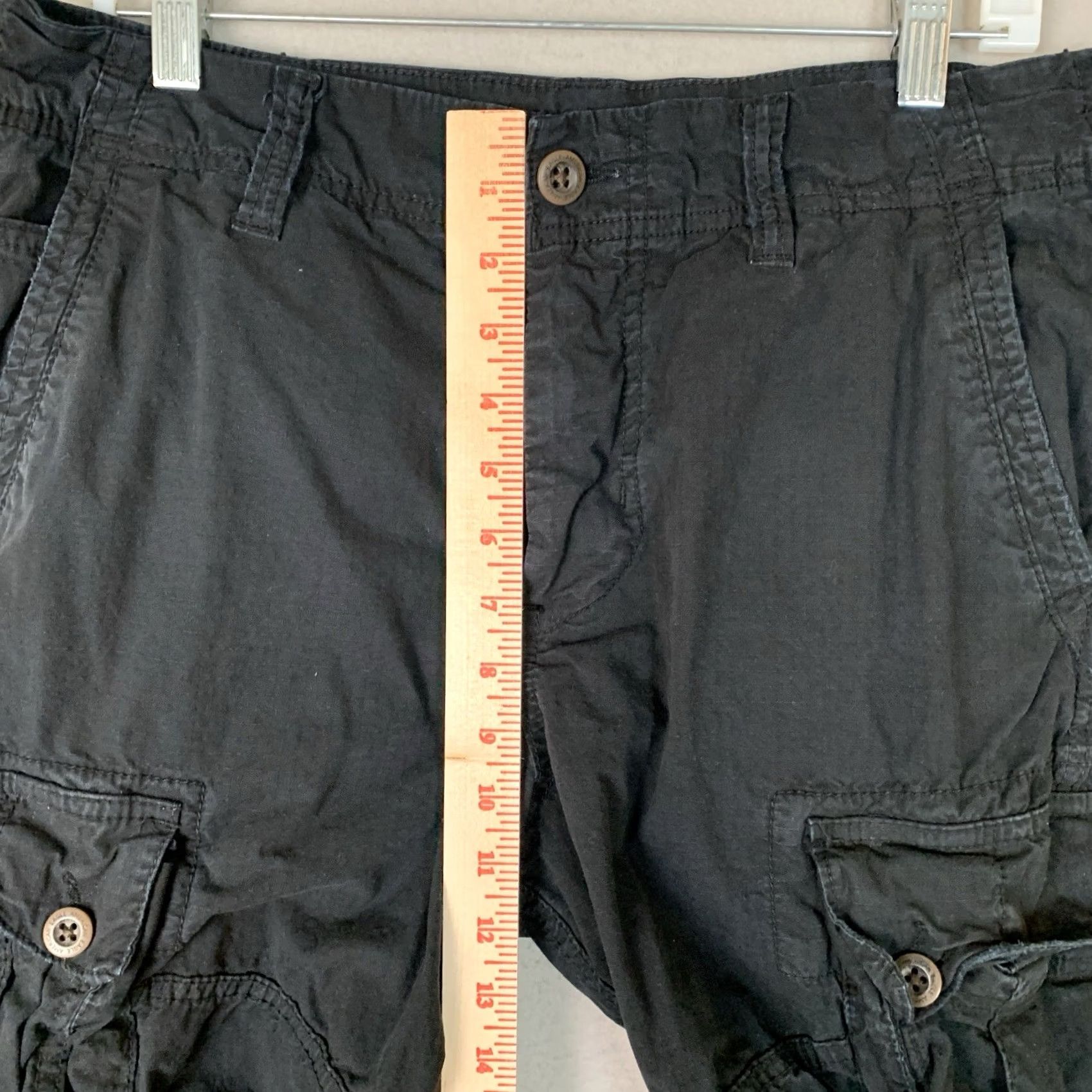 American Eagle Outfitters VINTAGE American Eagle Cargo Shorts Mens 32 Black Next Level Flex Pockets Outdoor Preppy Size US 32 / EU 48 - 6 Thumbnail