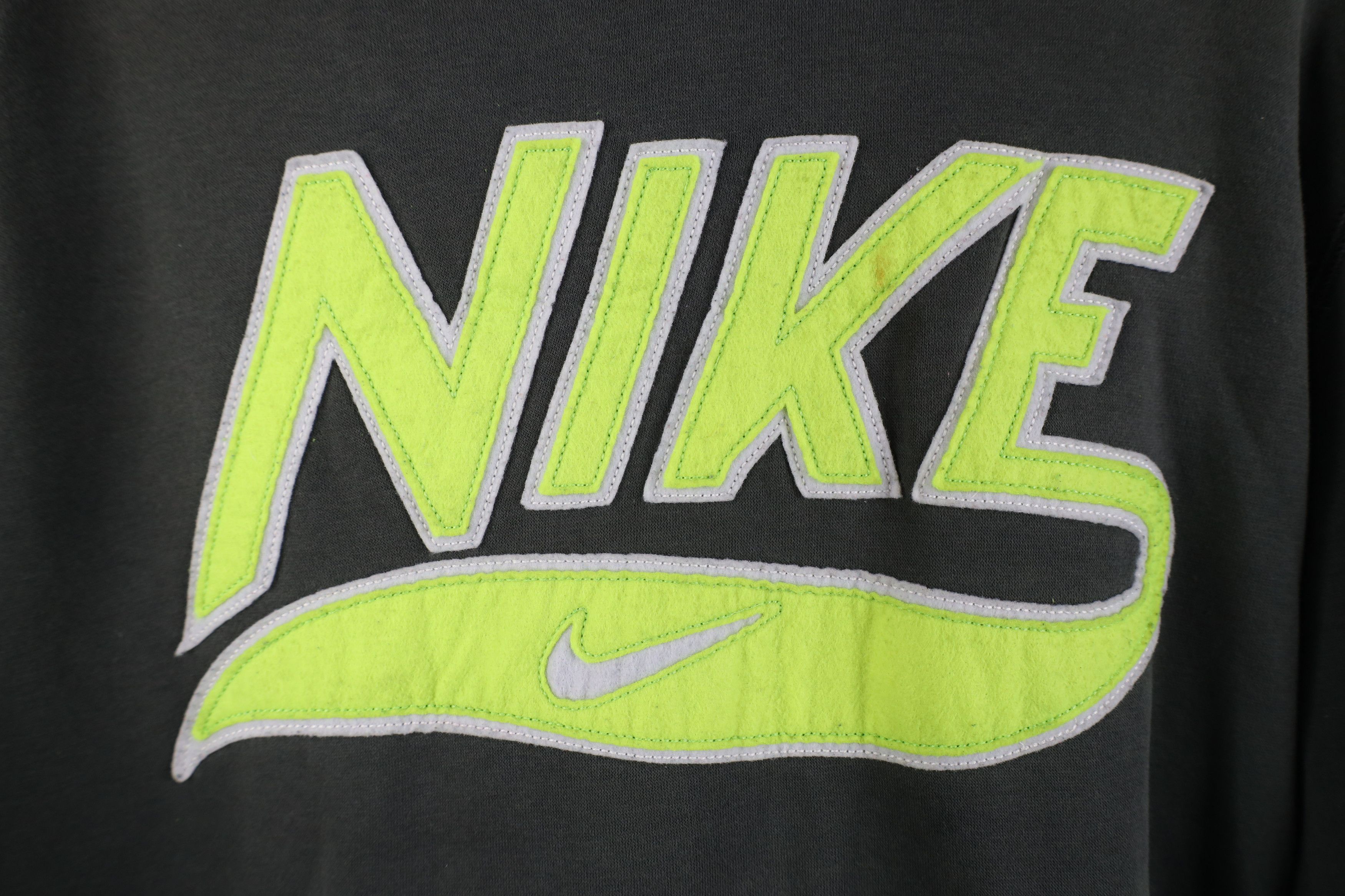 Nike Vintage Y2K Nike Scott Center Swoosh Felt Patch Hoodie Green Size US M / EU 48-50 / 2 - 4 Thumbnail