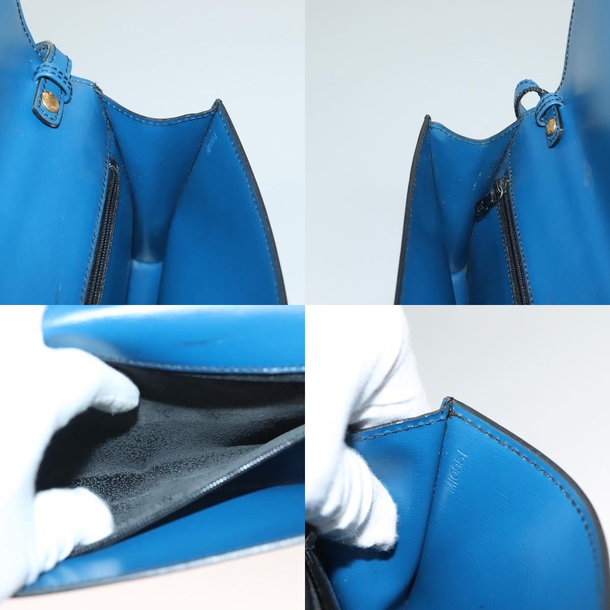 Louis Vuitton LOUIS VUITTON Epi Pochette Arche Shoulder Bag Blue M52575 Size ONE SIZE - 12 Thumbnail