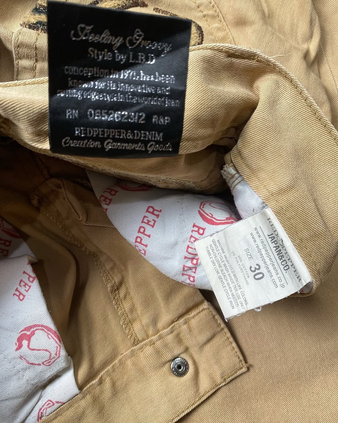 Japanese Brand Y2K Red Pepper Japanese Jeans Size US 33 - 8 Thumbnail