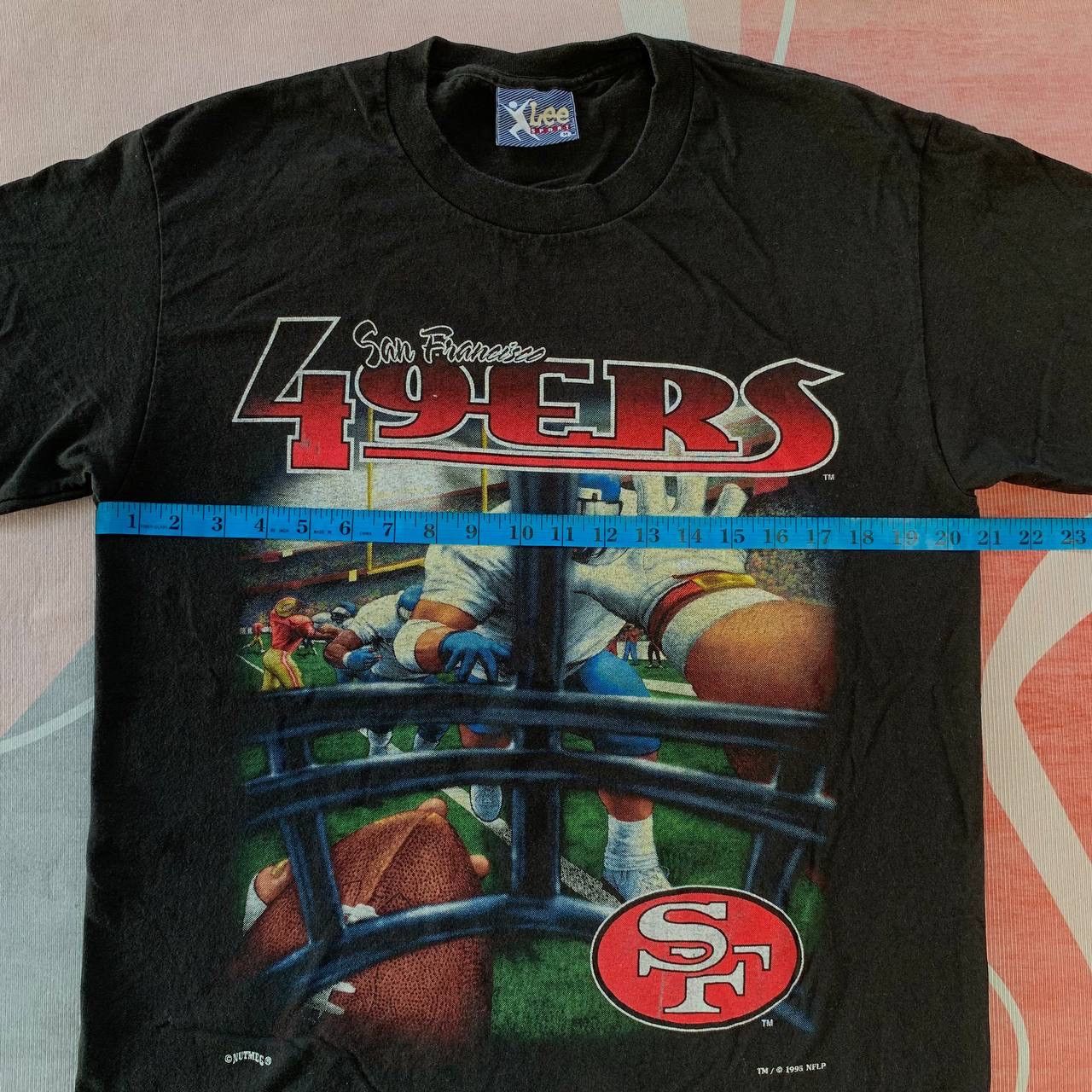 NFL Rare Vintage 1995 San Francisco 49ers Face Mask Vision Tees Size US M / EU 48-50 / 2 - 7 Thumbnail