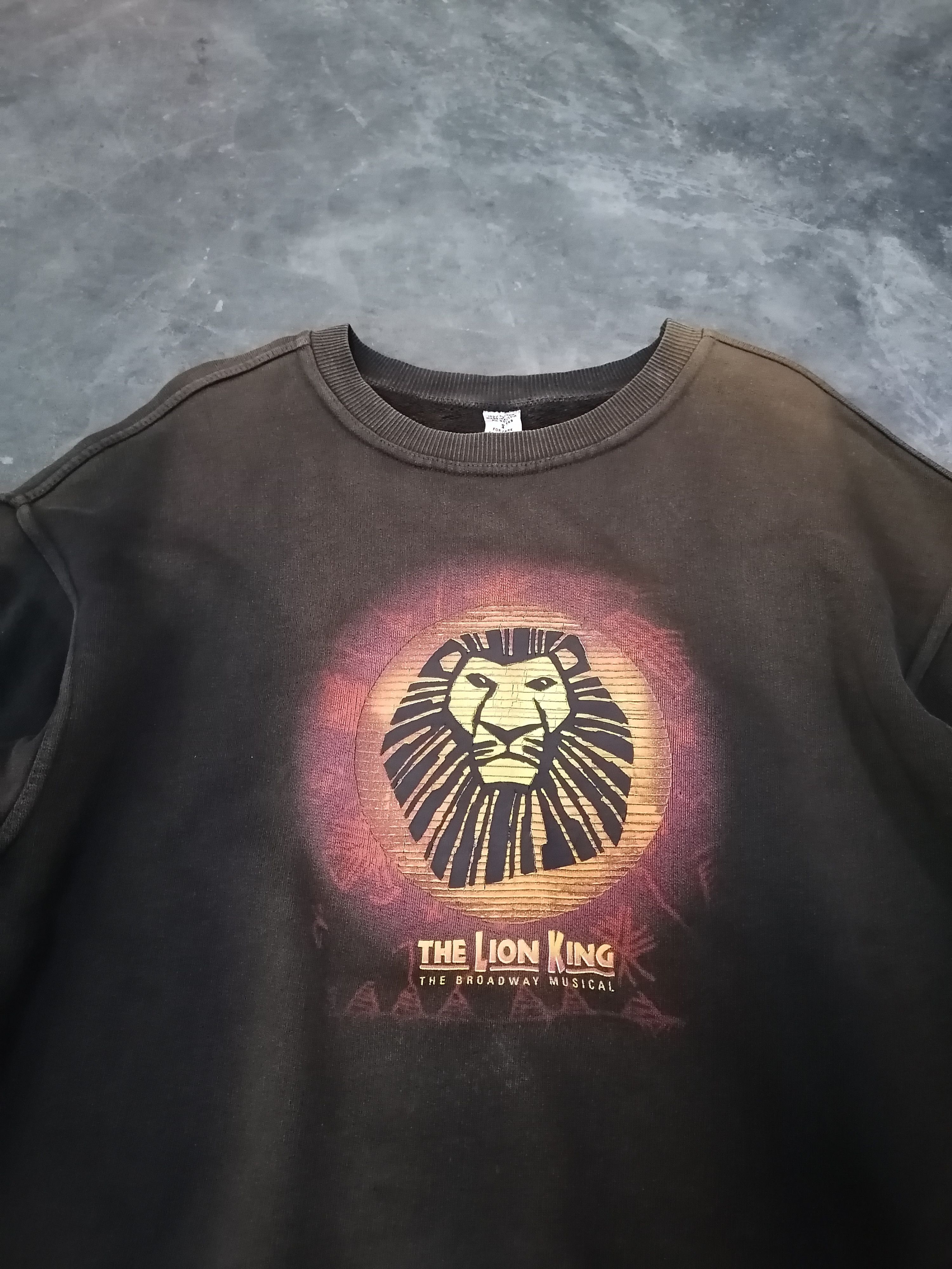 Disney Trashed Faded Vintage The Lion King Sweatshirts Size US S / EU 44-46 / 1 - 2 Thumbnail