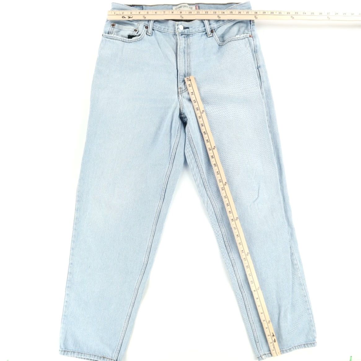 Denime Levis 560 Comfort Cotton Denim Jeans Pants Light Wash Men's 36 Jeans Regular Male 36 Light Wash 560 Comfort Casual Pants Mens Size US 36 / EU 52 - 3 Thumbnail