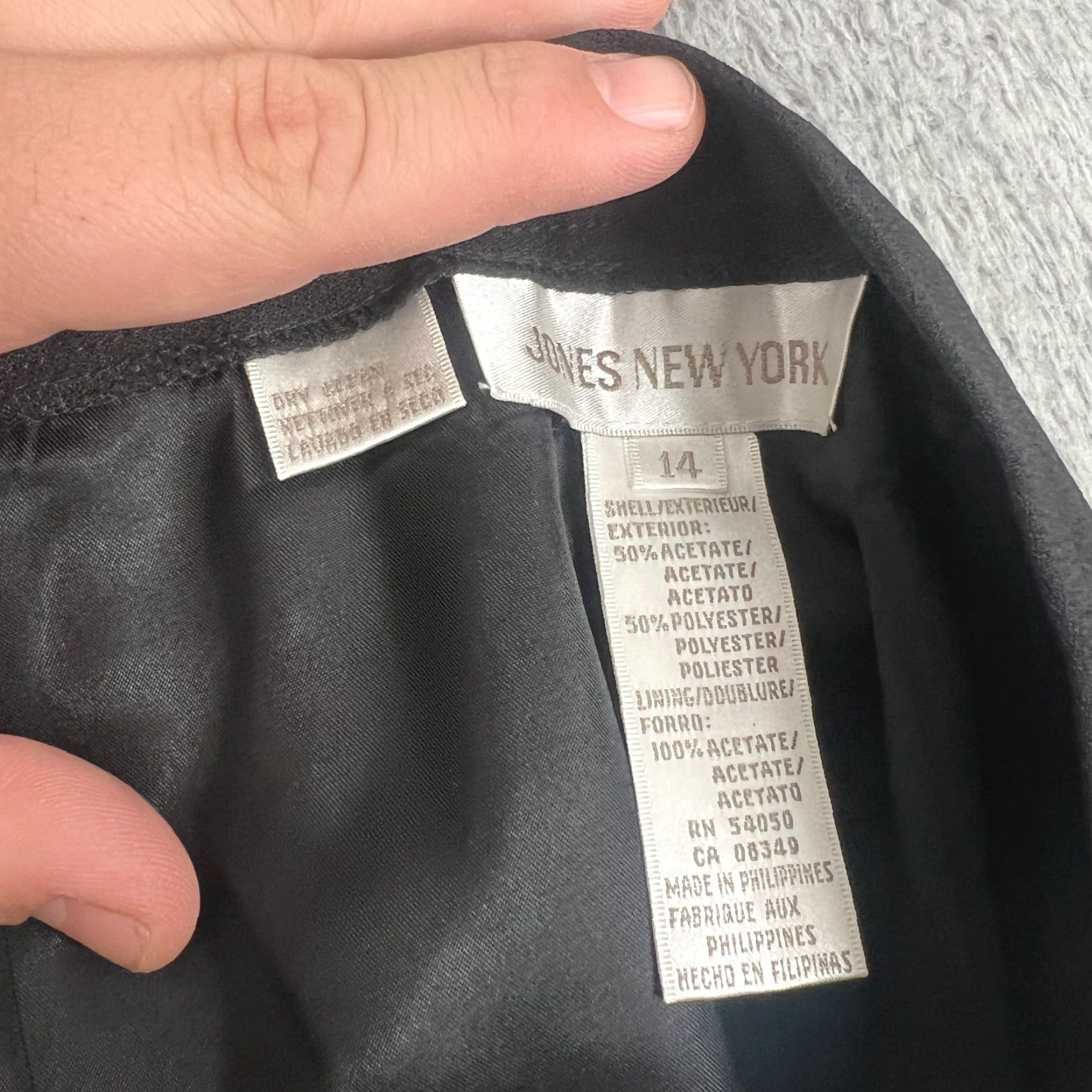 Jones New York Vintage Jones New York Women's Skirt Black Size 14 Size 36" / US 14 / IT 50 - 6 Thumbnail