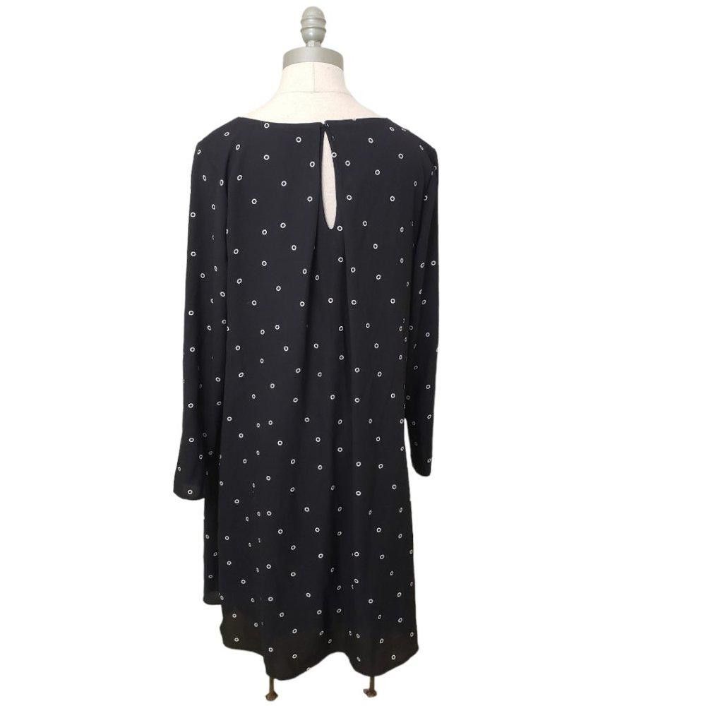 Designer CT460 H & M Black & White Long sleeve Midi Dress 12 Size XL / US 12-14 / IT 48-50 - 2 Thumbnail