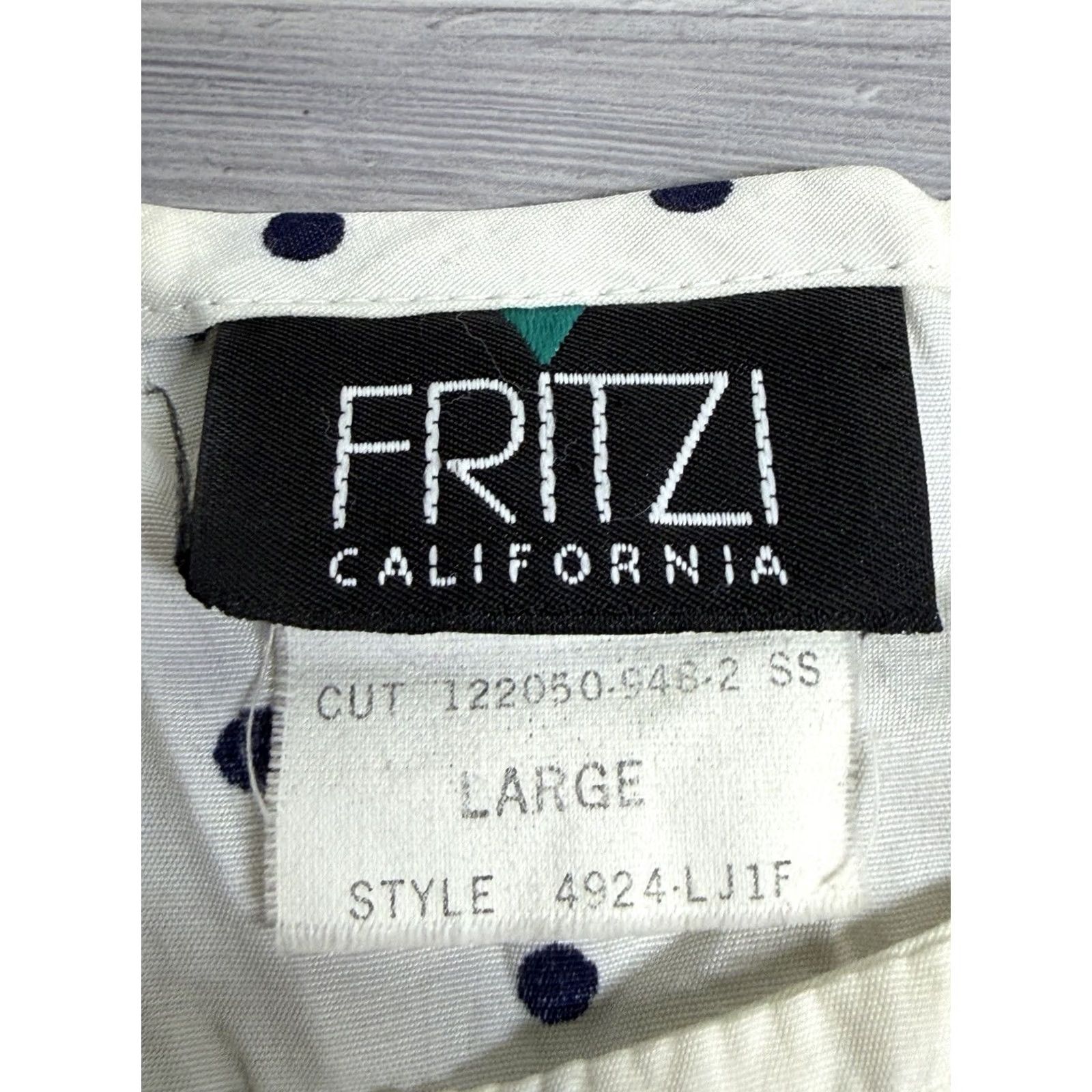Vintage Vintage Fritzi California Blouse Shirt Polka Dot 70s White L Womens Pocket Tee Size L / US 10 / IT 46 - 5 Thumbnail
