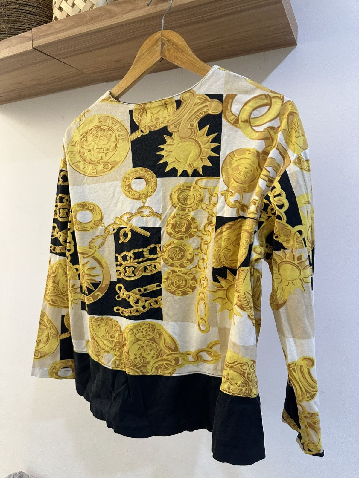 Celine × Hedi Slimane Vintage Celine By Hedi Slimane Chain Button Up L/S Shirt Size US XL / EU 56 / 4 - 10 Thumbnail