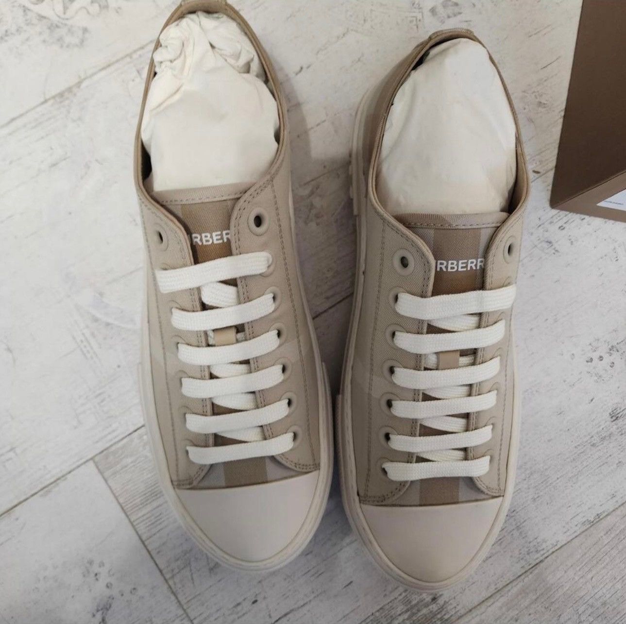 Burberry Burberry Jack Vintage Check Platform Low Top Sneakers NWT Size US 11 / IT 41 - 3 Thumbnail