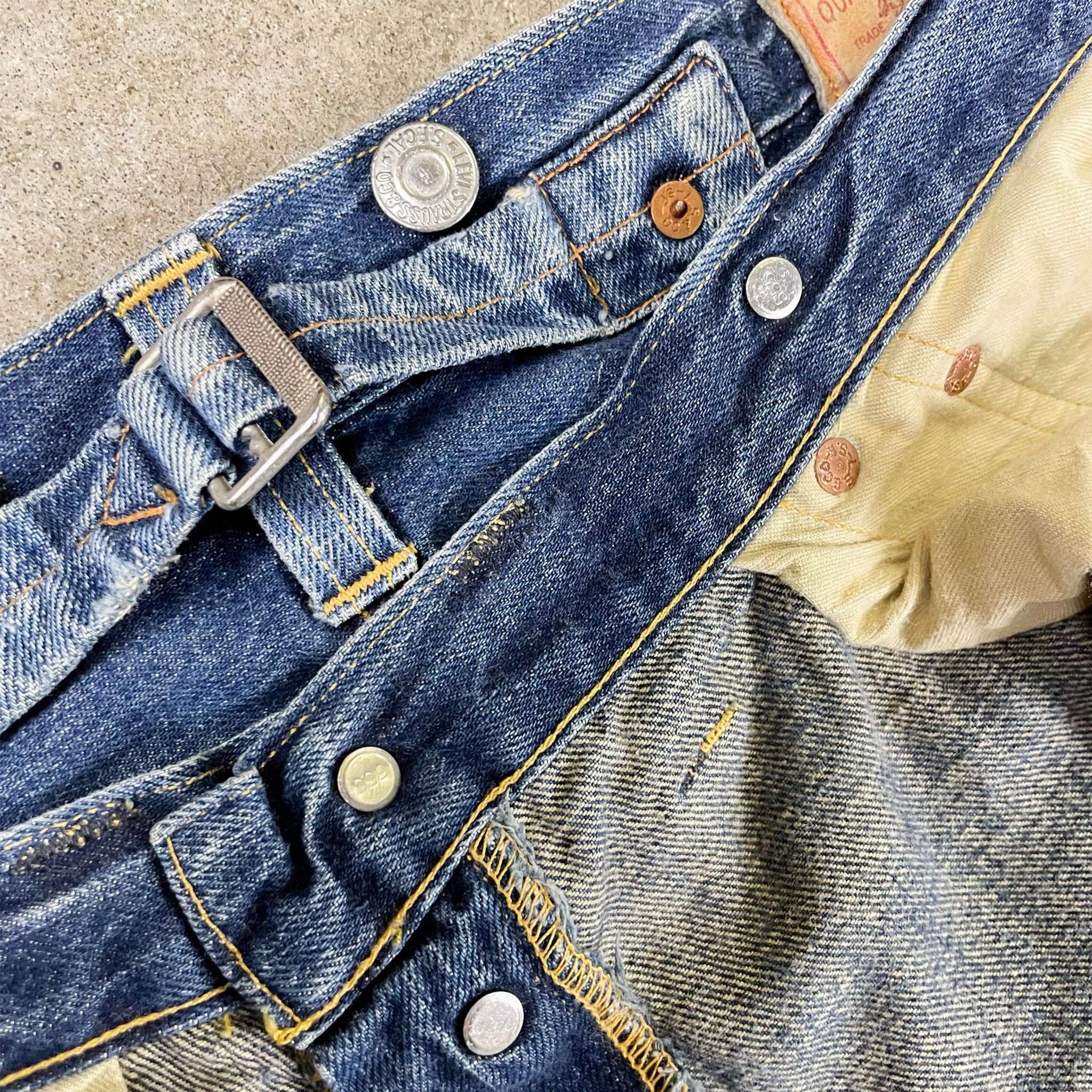 Levi's Levi's 501xx Made in USA Selvedge Buckle Blue Jeans Size US 32 / EU 48 - 9 Thumbnail