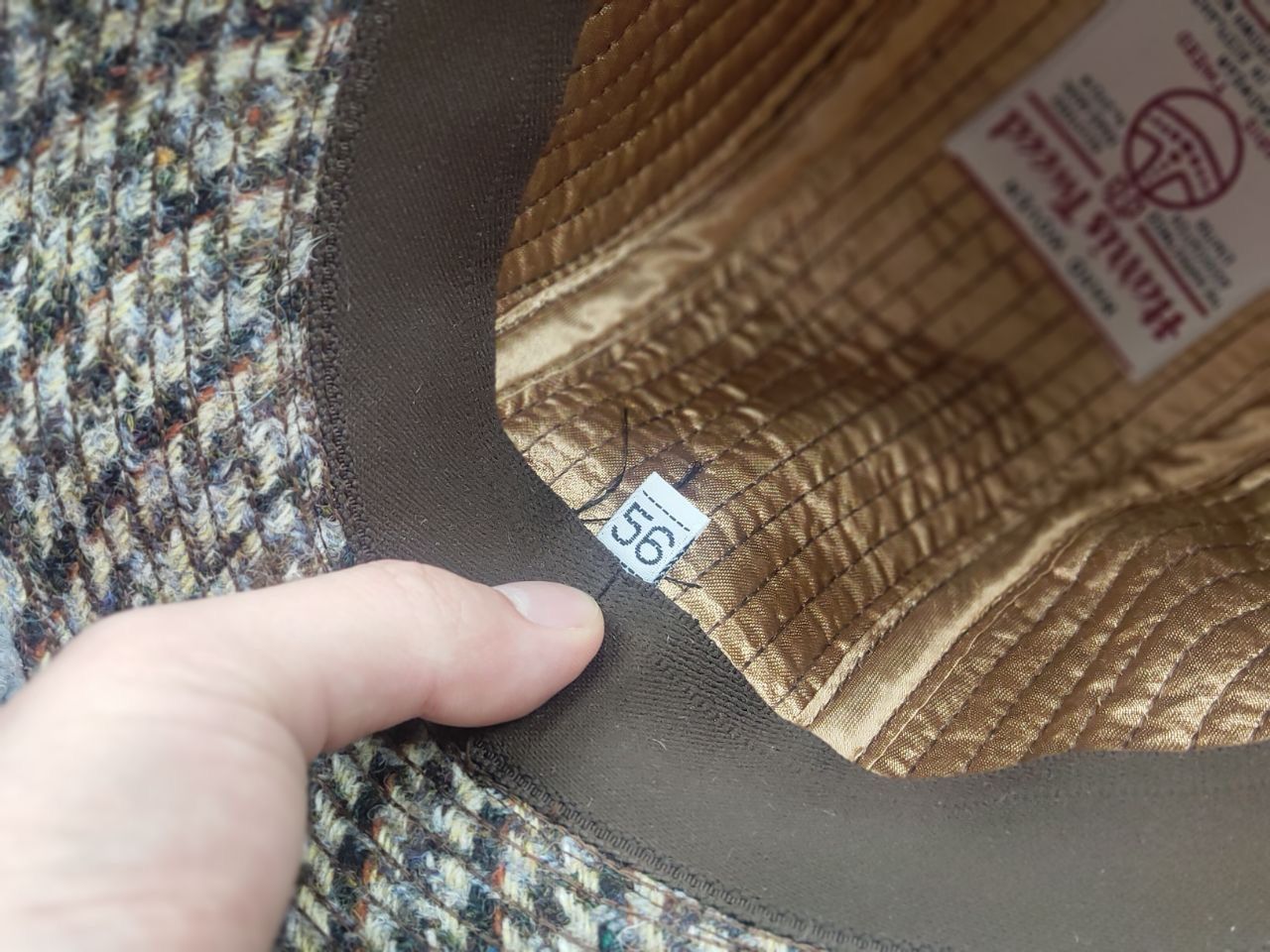Harris Tweed Vintage 80's Harris Tweed Hat Classic trilby Fedora England Size ONE SIZE - 12 Thumbnail