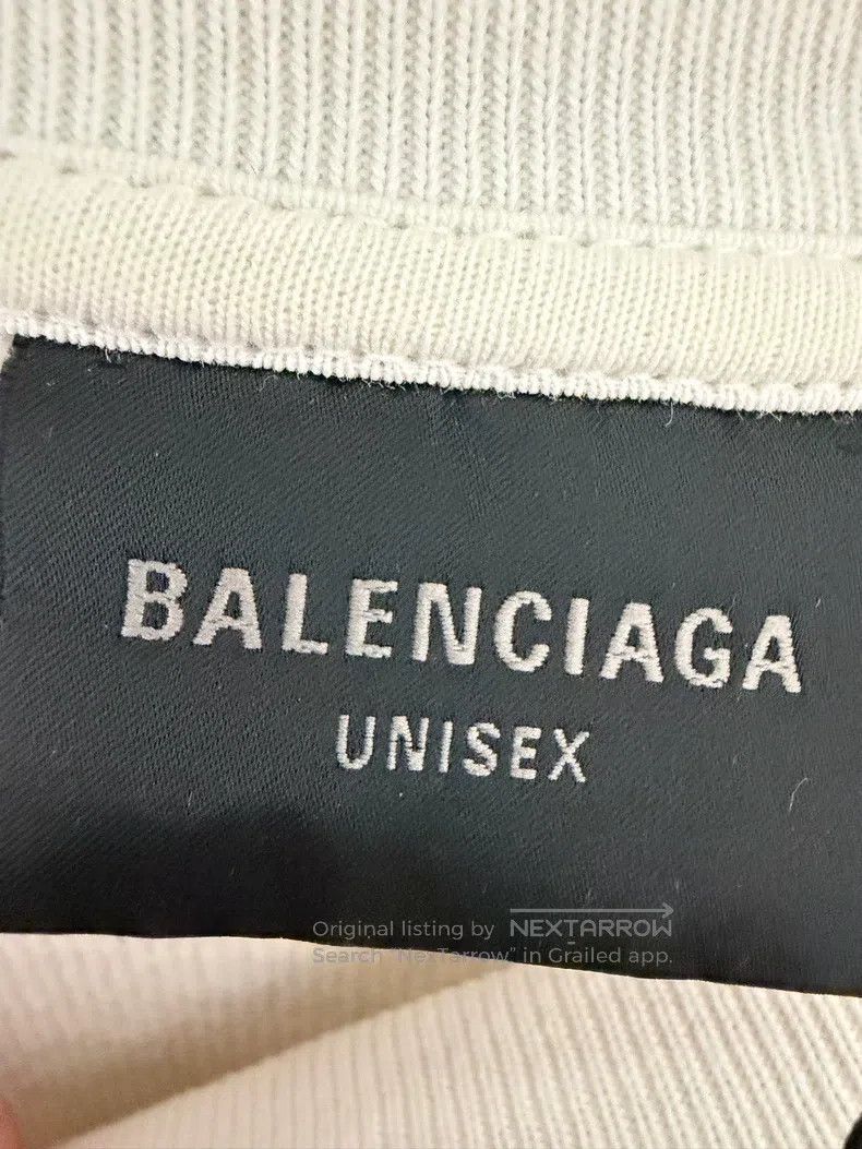 Balenciaga Balenciaga White Scissors Wheat Logo Sweatshirt Size US L / EU 52-54 / 3 - 4 Thumbnail