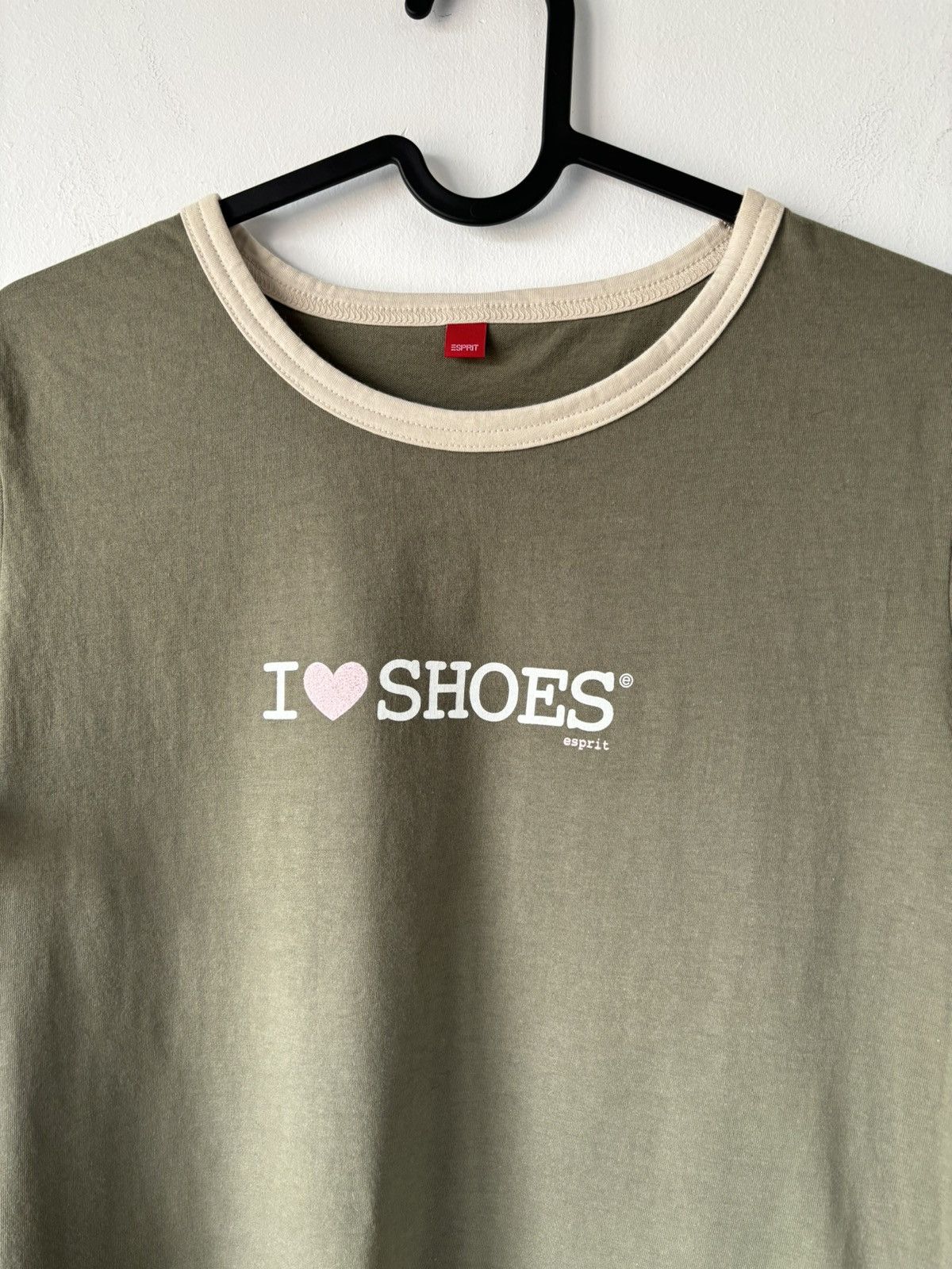 Esprit × Vintage Y2K Esprit I Love Shoes Tee Size L / US 10 / IT 46 - 3 Thumbnail