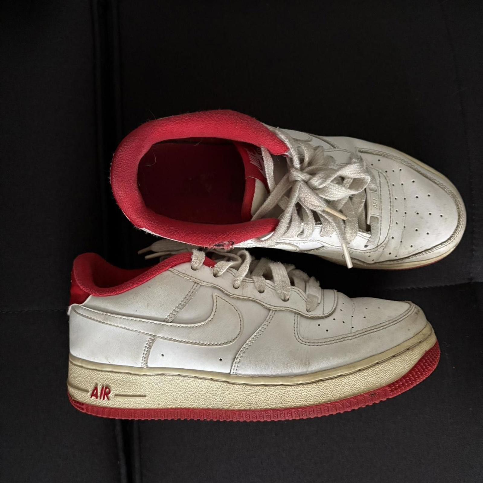 Nike White and red Nike Air Force 1 Size US 6 / IT 36 - 2 Thumbnail