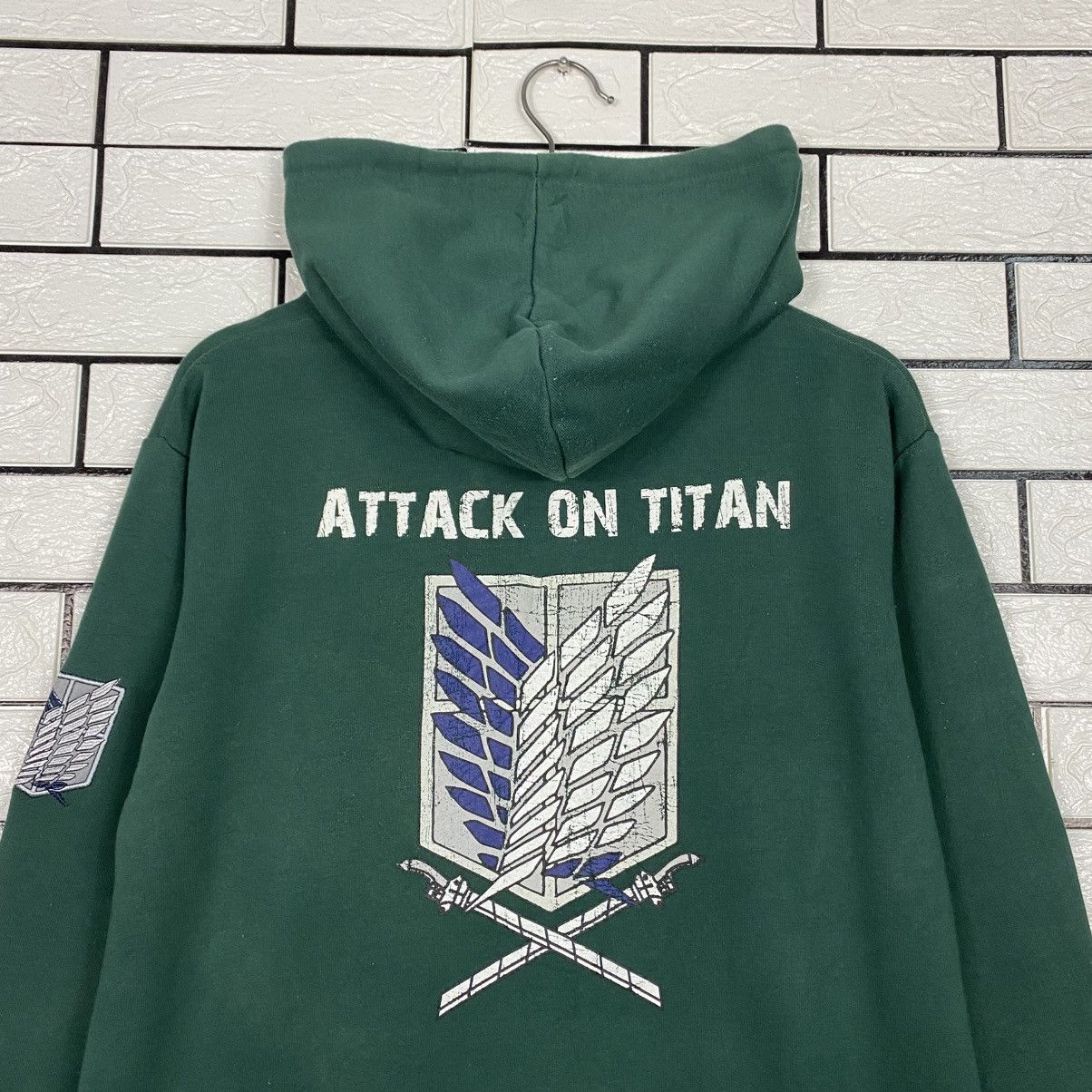 Japanese Brand Attack On Titan Hoodie Jacket Big Logo Design Size US M / EU 48-50 / 2 - 10 Thumbnail