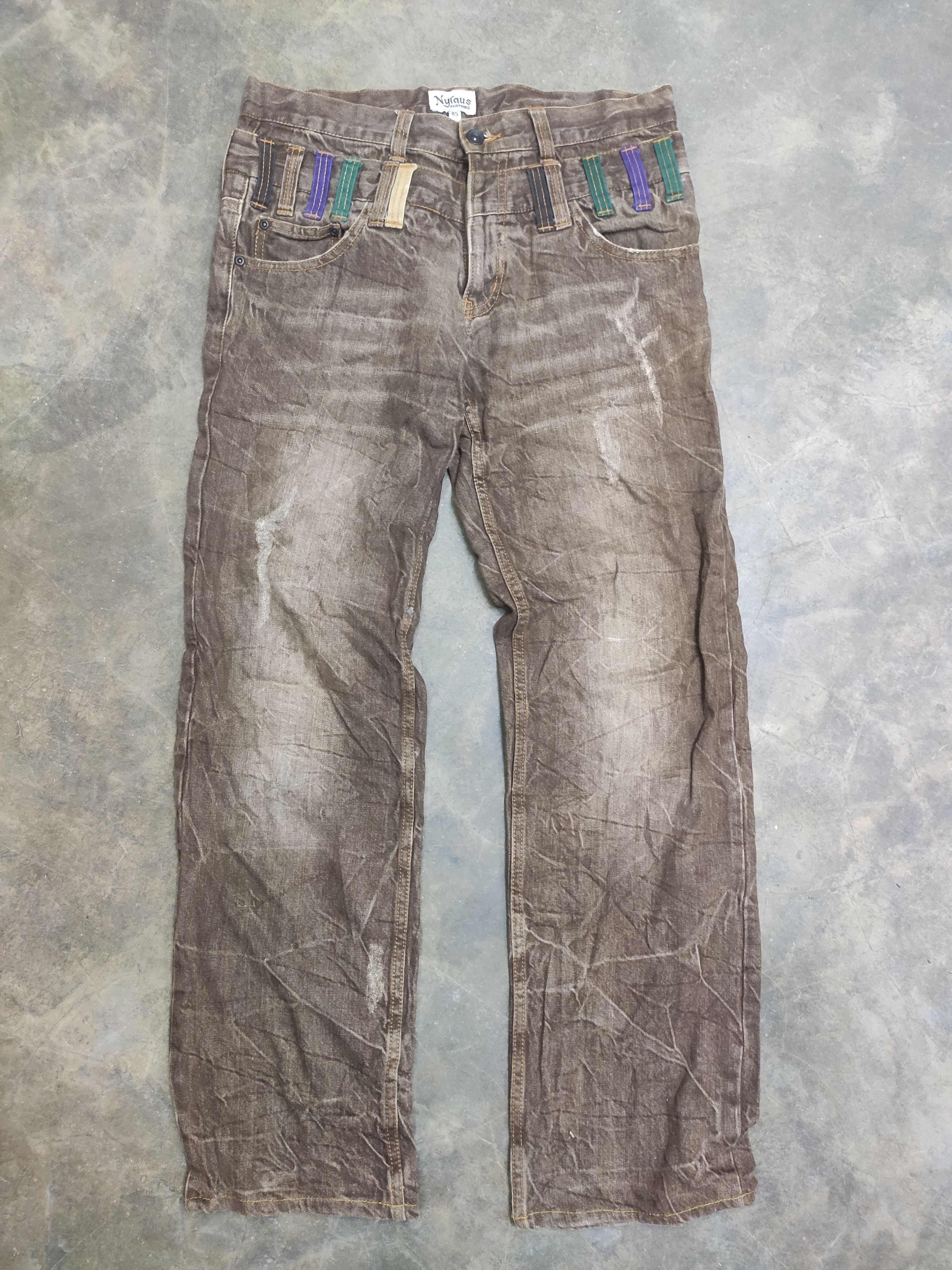 If Six Was Nine Nylaus Jeans Distressed double waist Size US 32 / EU 48 - 1 Thumbnail