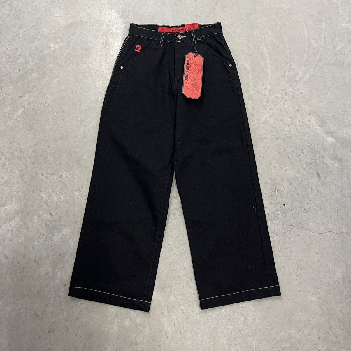 JNCO NWT Y2K Jnco Jeans Rare Flaming Skull Pocket 30x30 Size US 30 / EU 46 - 7 Thumbnail