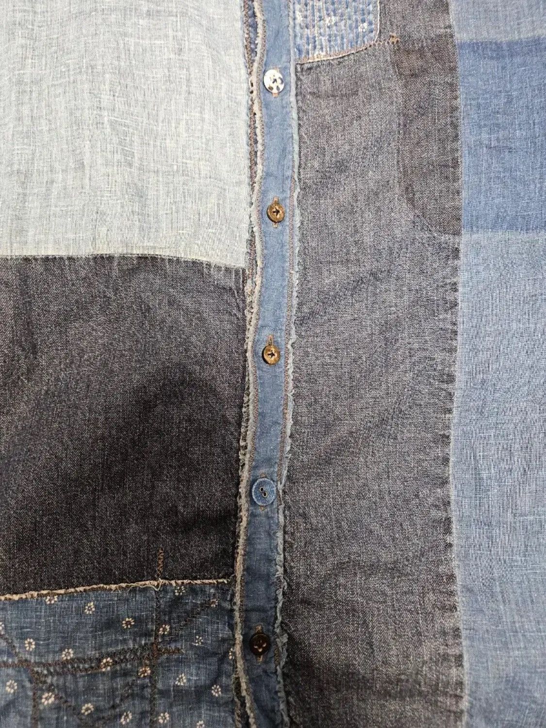 Kapital Kapital Indigo Patchwork Shirts Size US M / EU 48-50 / 2 - 7 Thumbnail