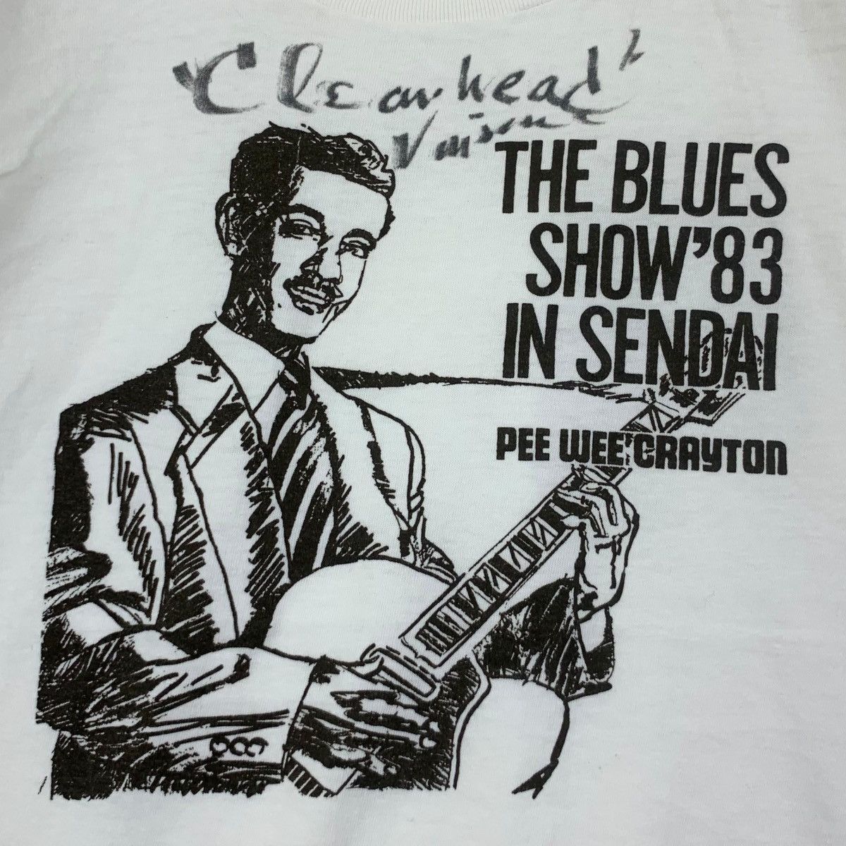 Vintage Vintage 1983 PEE WEE CRAYTON The Blues Sendai Tee Shirt Size US M / EU 48-50 / 2 - 3 Thumbnail