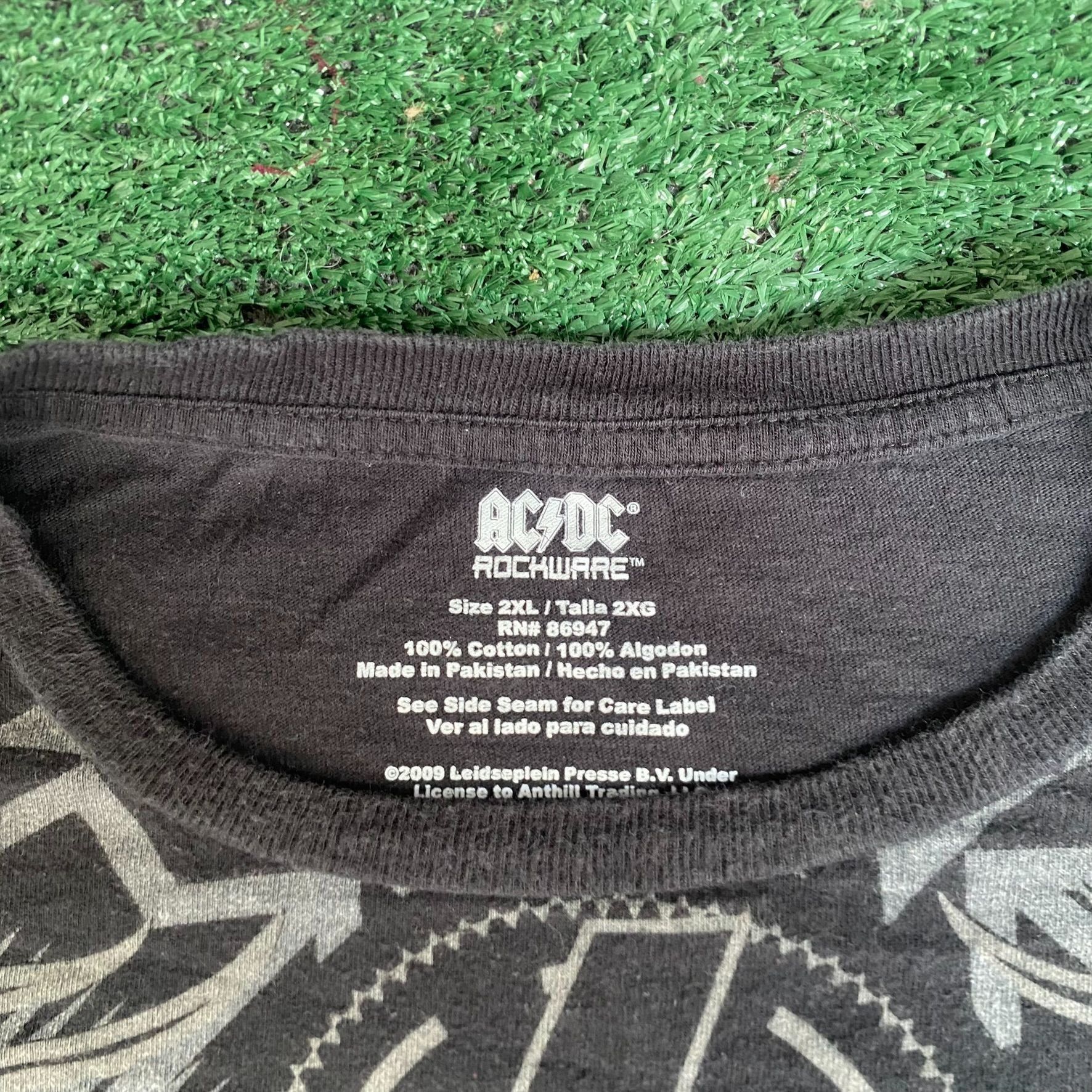 AC/DC Vintage Y2K AC/DC Band Shirt Rock Logo Long Sleeve Tee Size US XXL / EU 58 / 5 - 4 Thumbnail