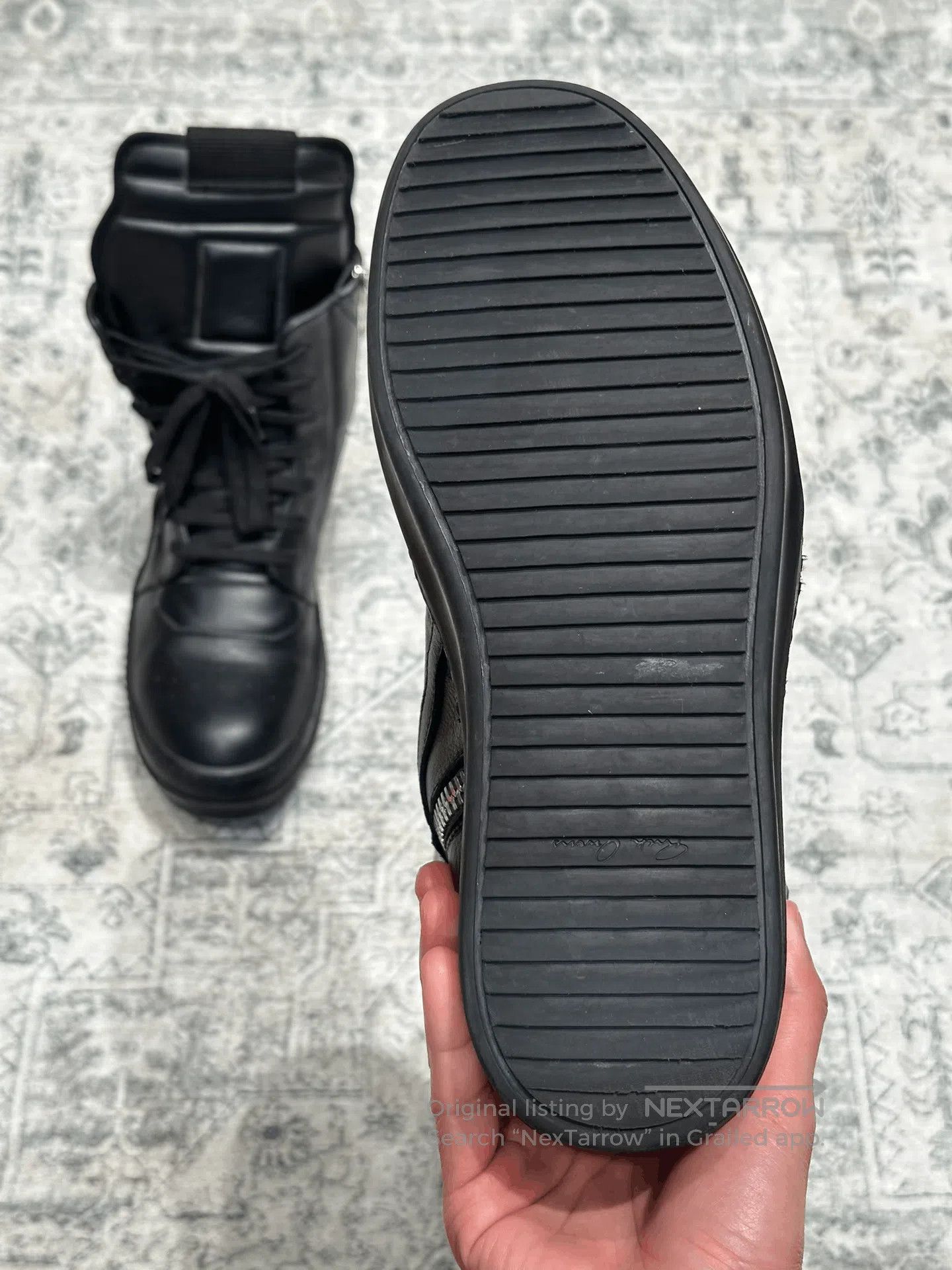 Rick Owens Rick Owens Inverted Triangle Black Leather Boots. Size US 8 / EU 41 - 9 Thumbnail